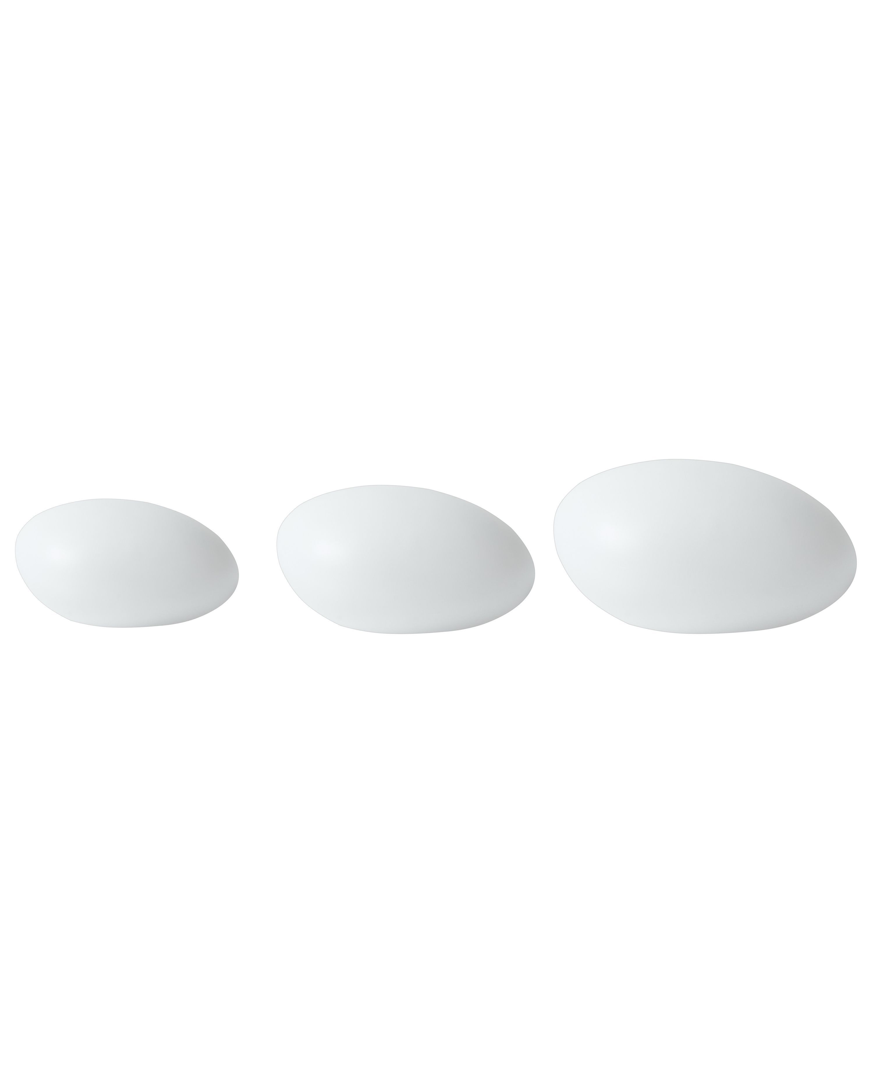 Set of 3 Outdoor LED Decorative Lamps FARALLON with Remote White