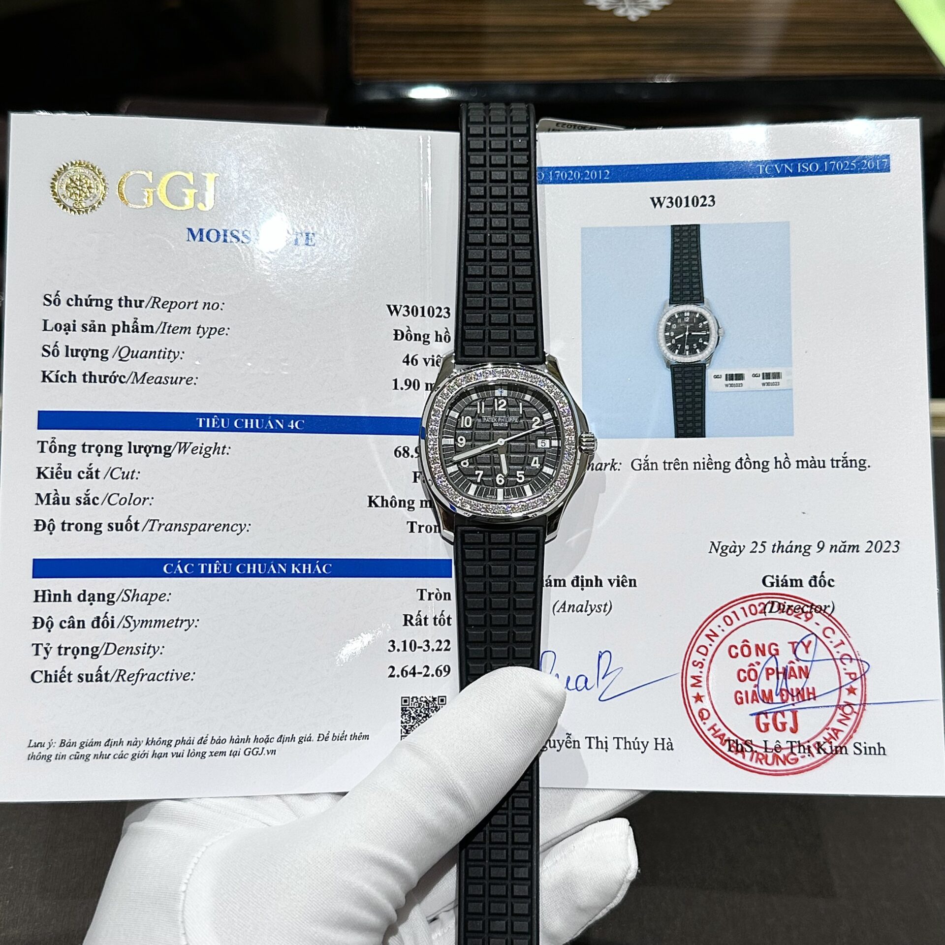 Patek Philippe Aquanaut 5067A Replica Watch Moissanite Diamond Black 35.6mm - Top club