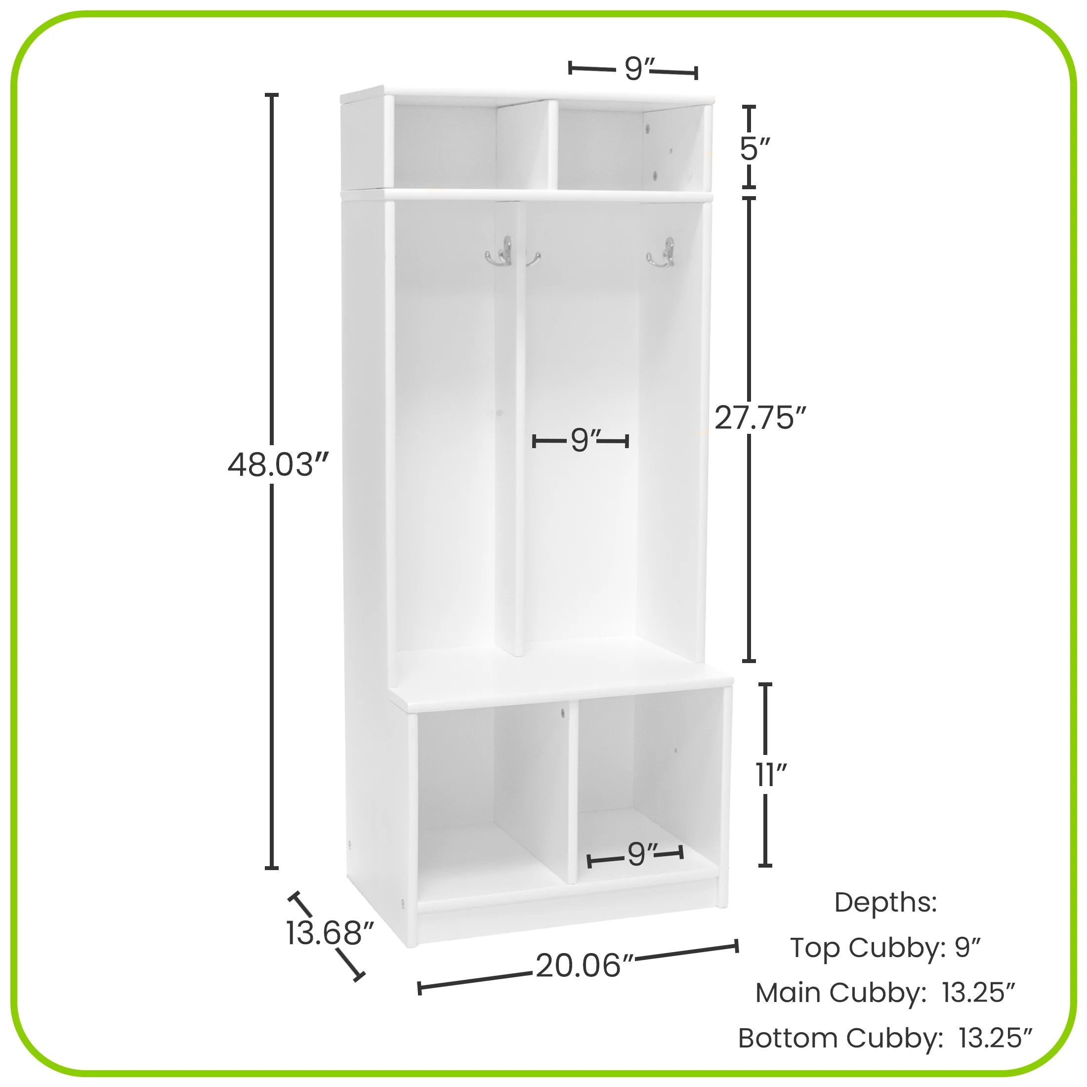 Little Partners Locker Cabinet Cubby Organizer, Learn 'N Store Wooden Classroom Cubbies Compartment Lockers for Storage of Toddlers and Kids Coats, Equipment, Backpacks - Espresso - Image 19