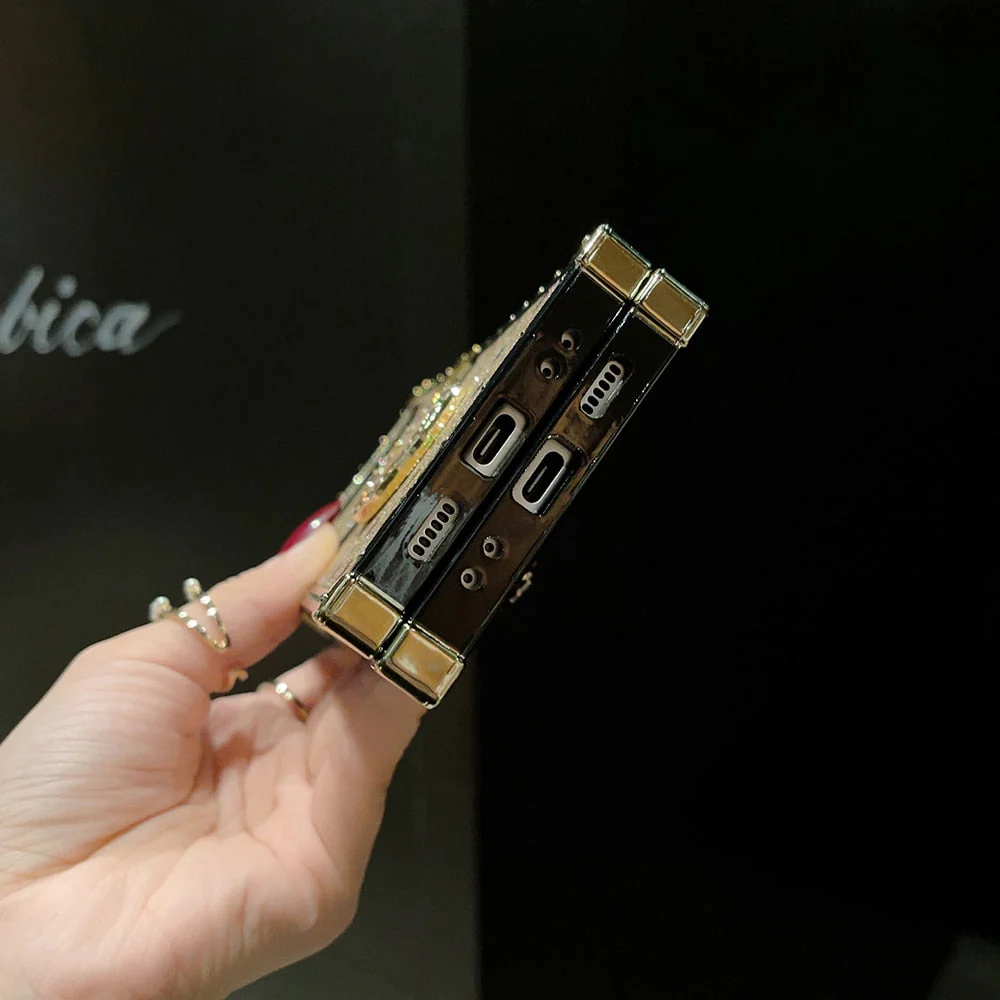 Samsung Galaxy Z Flip6/5/4/3 5G Square Case Adoration Ring - Wholesale & Influencer