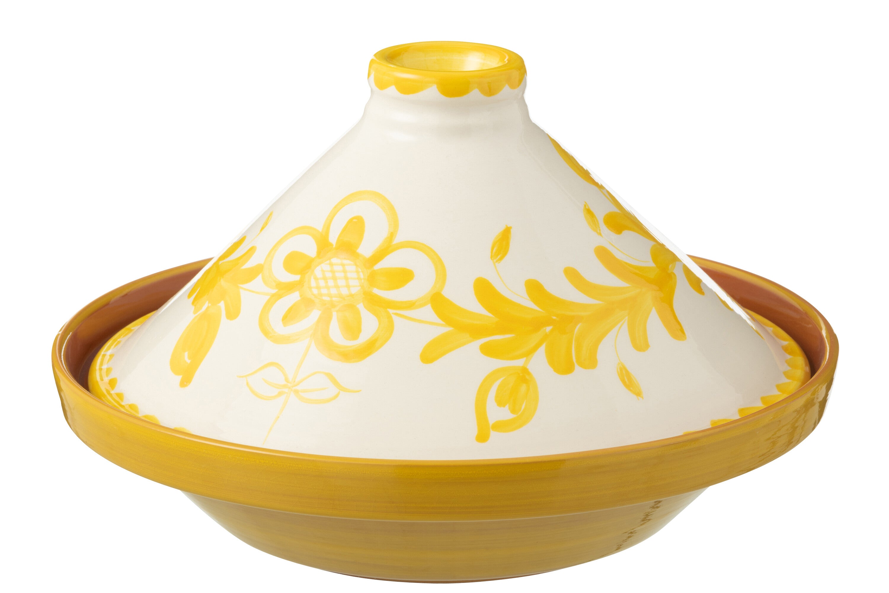 J-Line tajine Granada - keramiek - wit geel