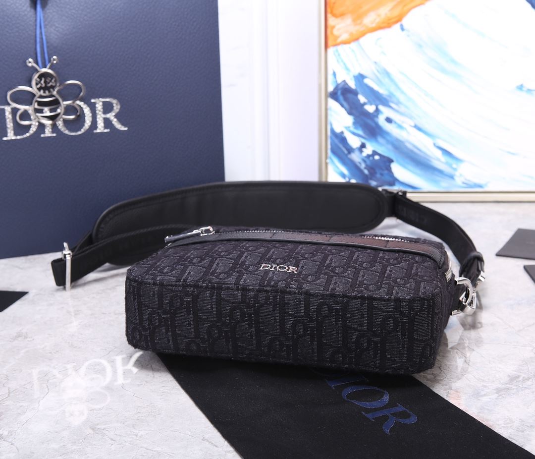 Dior Christian Dior Safari Messenger Bag Black For Women‎ 8.6in/22cm CD 1ESPO206YKY_H10E1:1High-quality replica