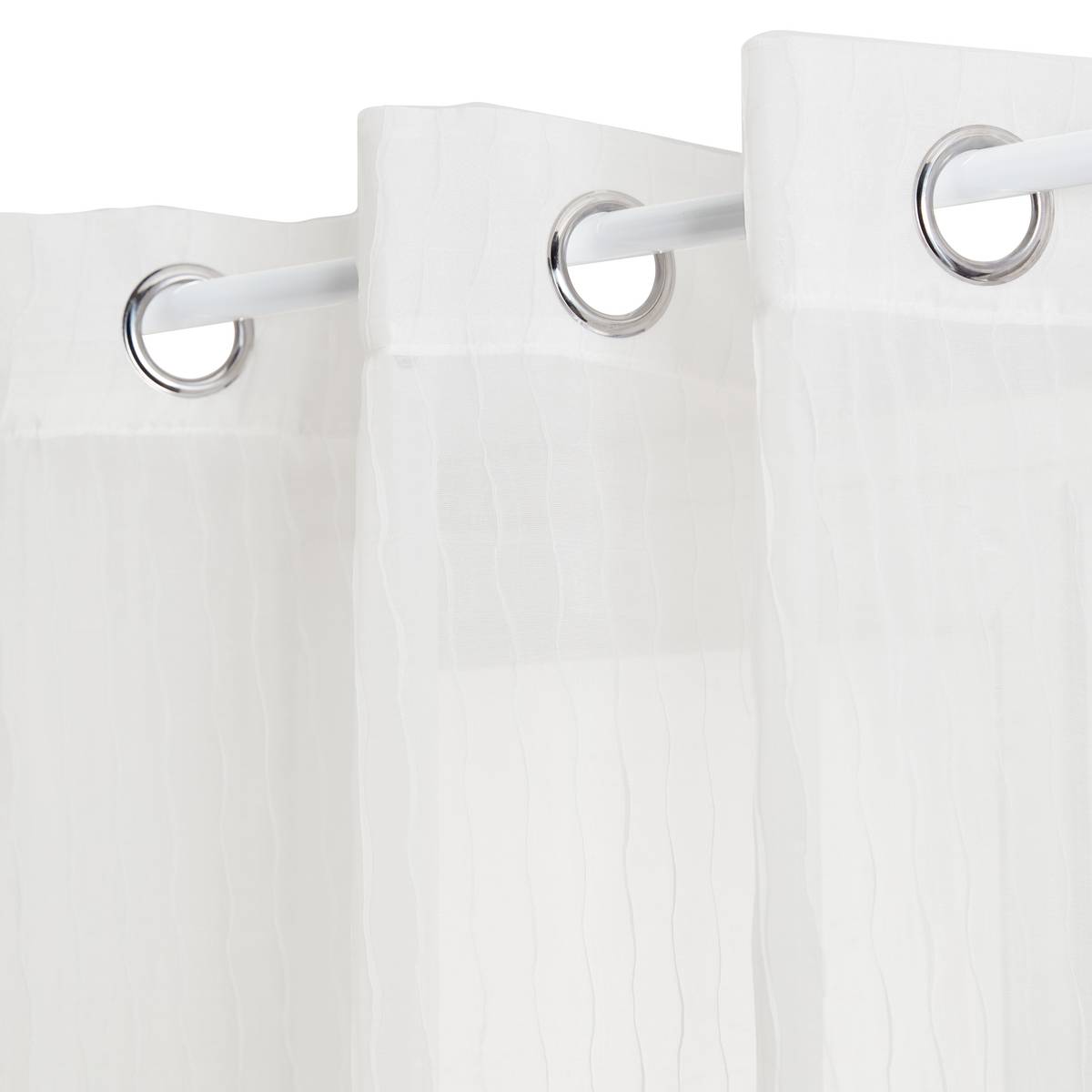 "Mila" Sheer Curtain White, 240x140 cm