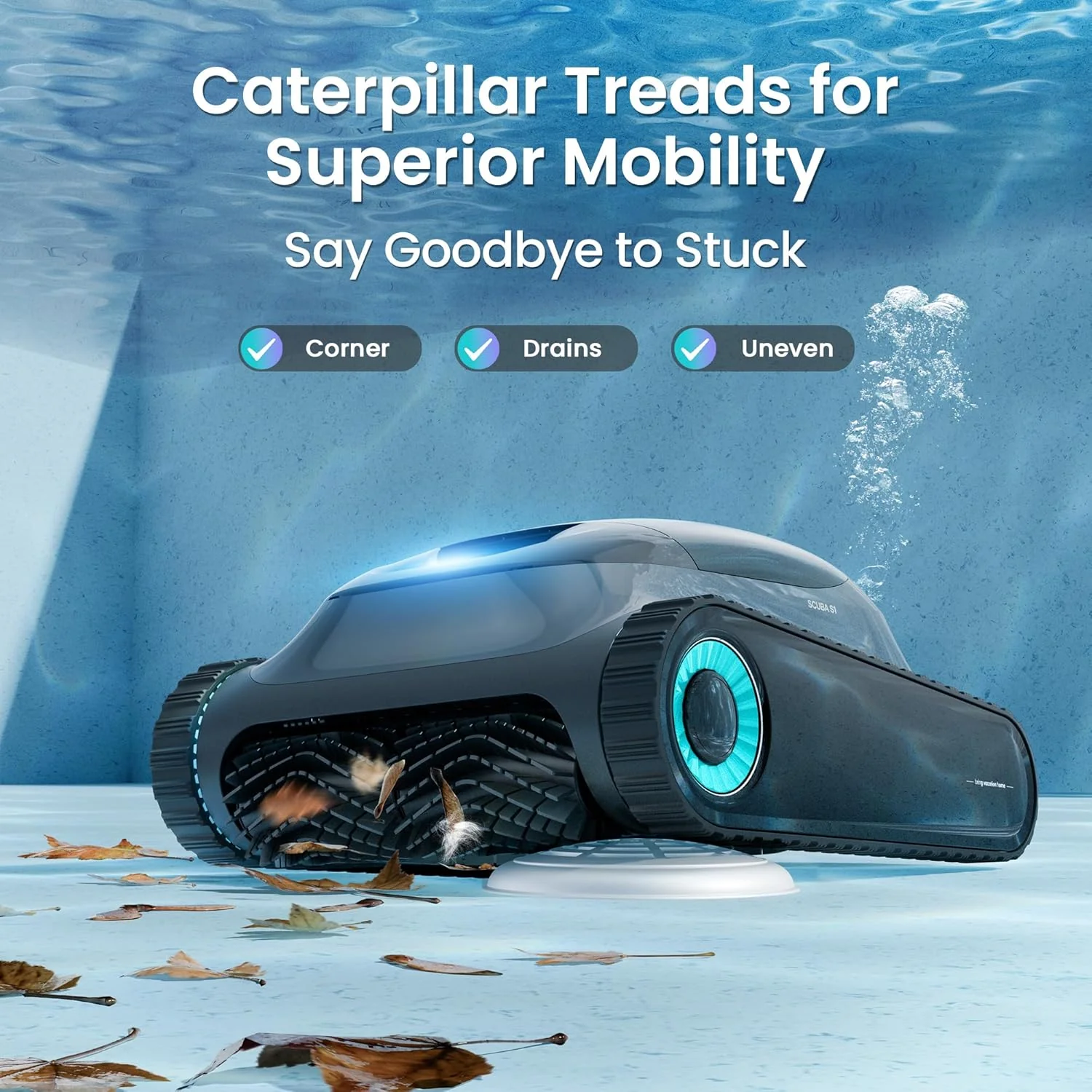 Aiper Scuba S1 Robotic Pool Cleaner With Wall And Waterline Cleaning - S1 - Image 8 Aiper Scuba S1 Robotic Pool Cleaner With Wall And Waterline Cleaning - S1 - Image 8