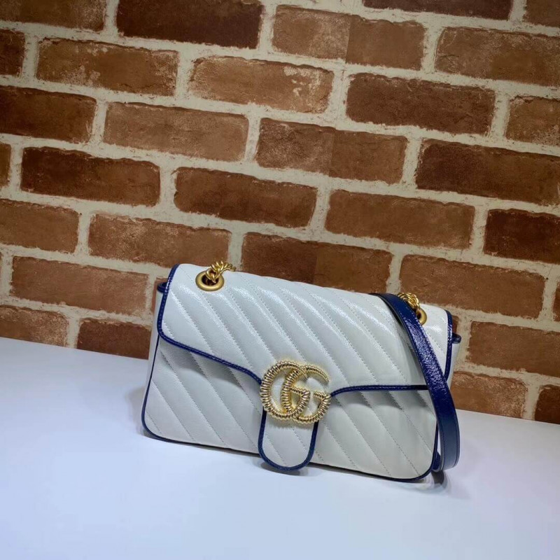 Replica Gucci Gg Marmont Small Shoulder Bag 443497 White1:1High-quality replica