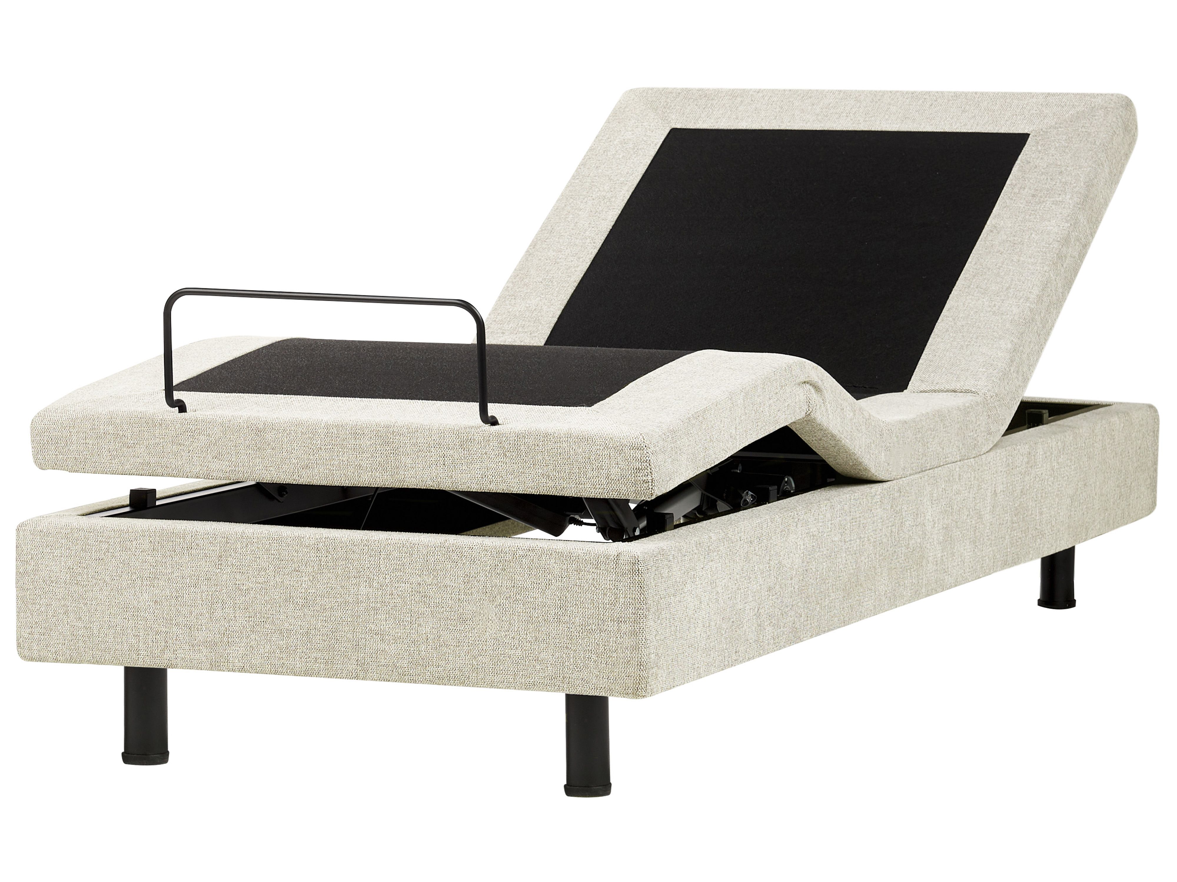 Adjustable Bed without Headboard Fabric CASTELLAN 90 x 200 cm (EU Single) Beige