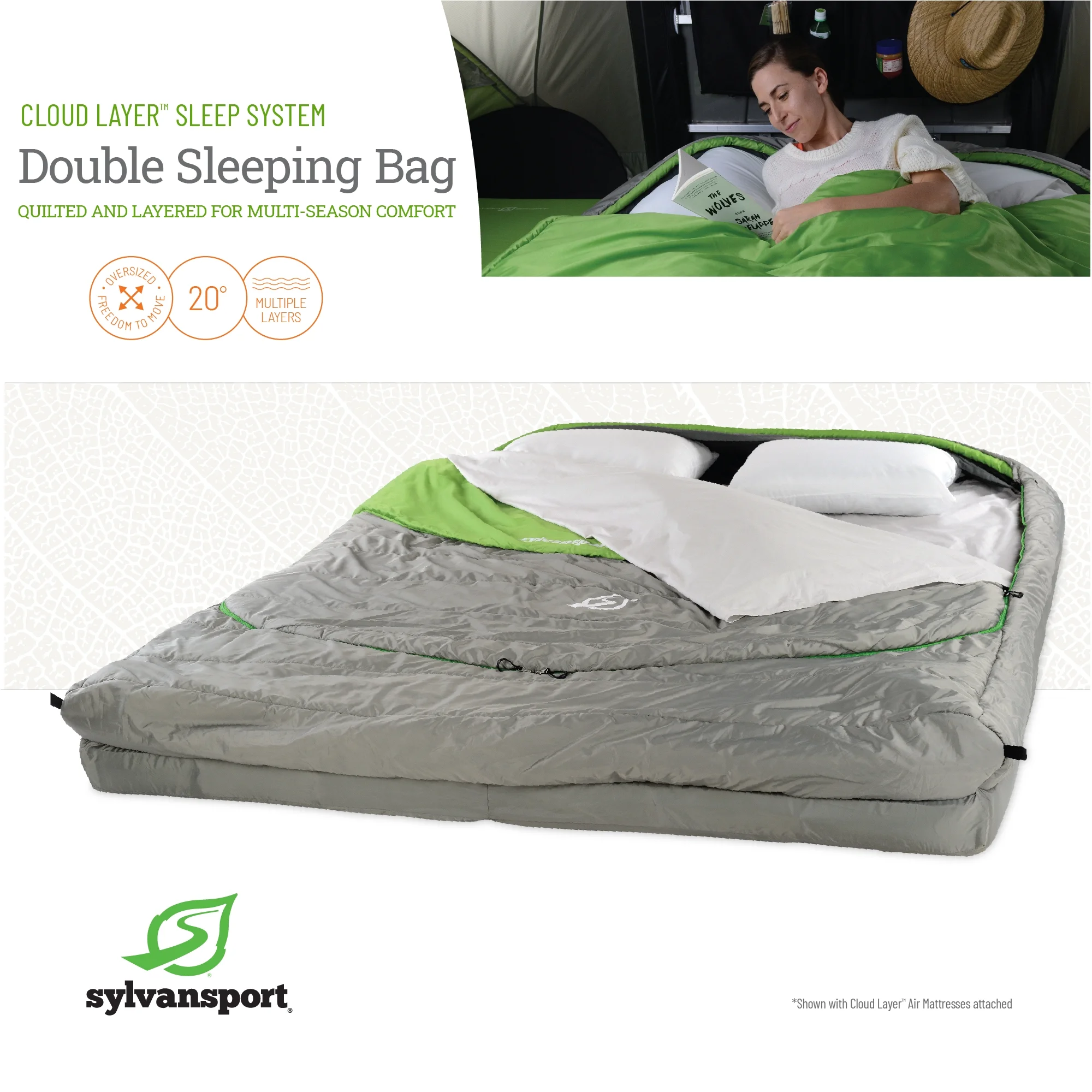 SylvanSport Cloud Layer Double Sleeping Bag - Image 4
