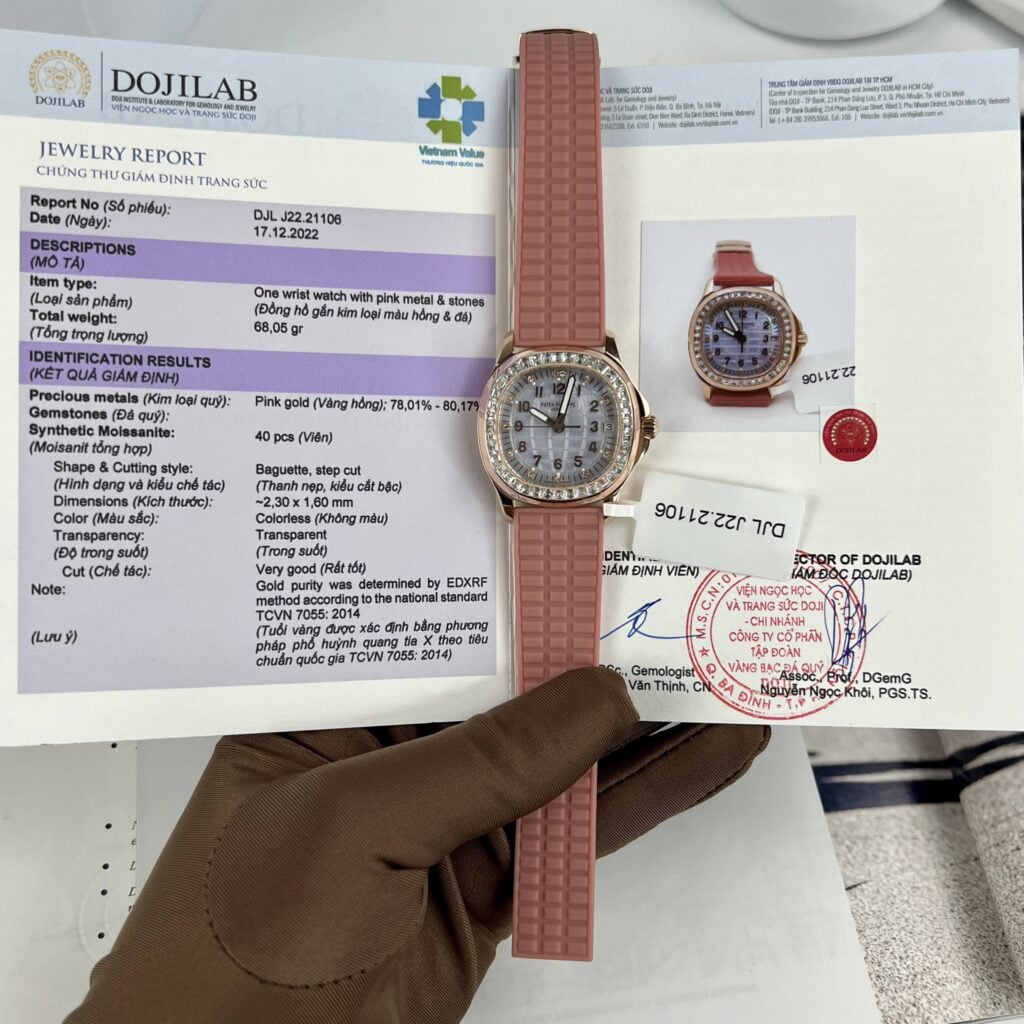 Patek Philippe Replica 11 Watch Aquanaut 5072R Gold Wrapped Moissanite Diamond 35.6mm - Elite Watch Atelier