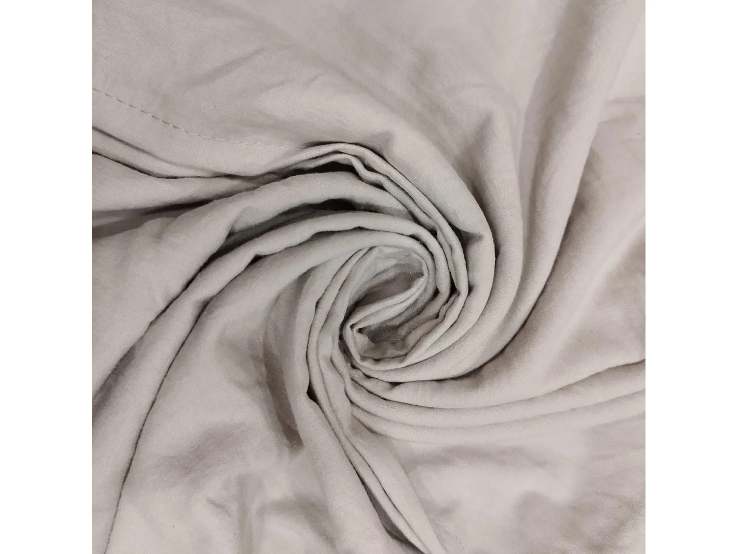 Parure housse de couette en microfibre lavée 260x240 cm BOHEME lin, par Soleil d'Ocre