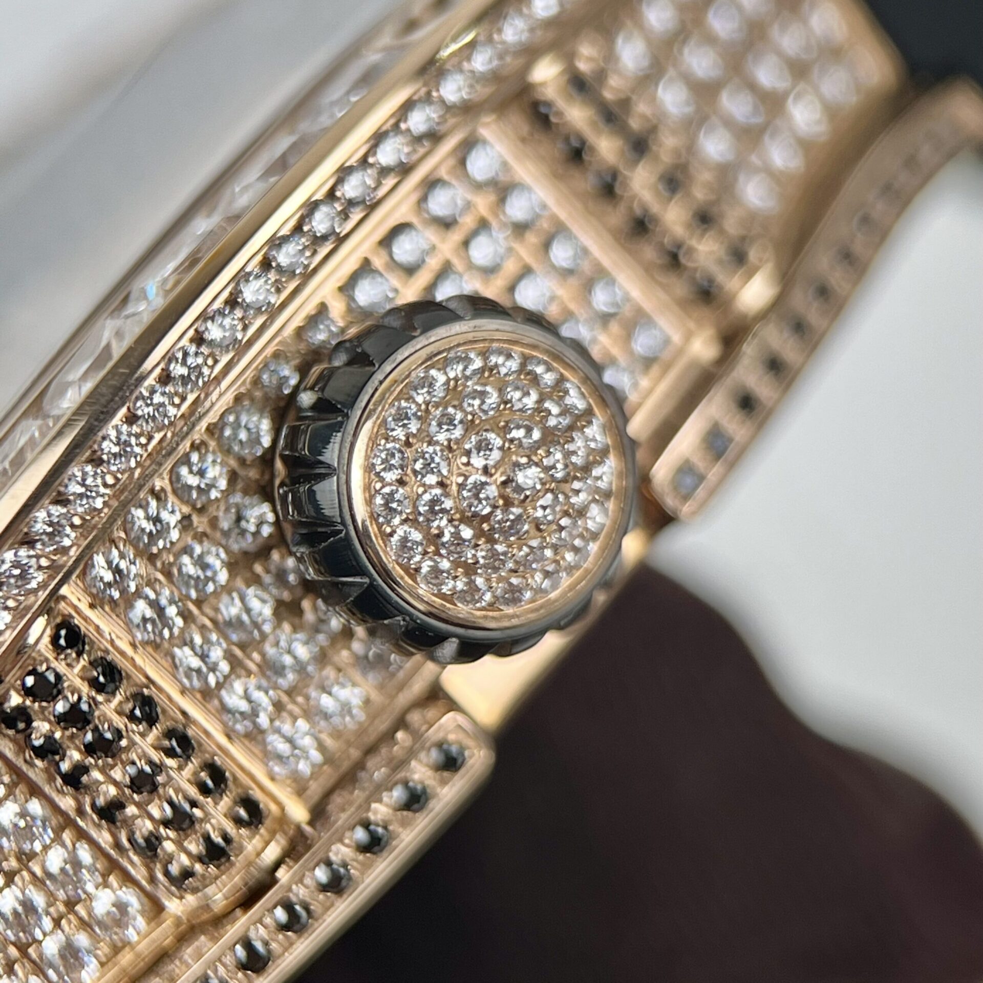 Richard Mille RM51-02 Rose Gold Baguette Replica Watch 40MM - Top club