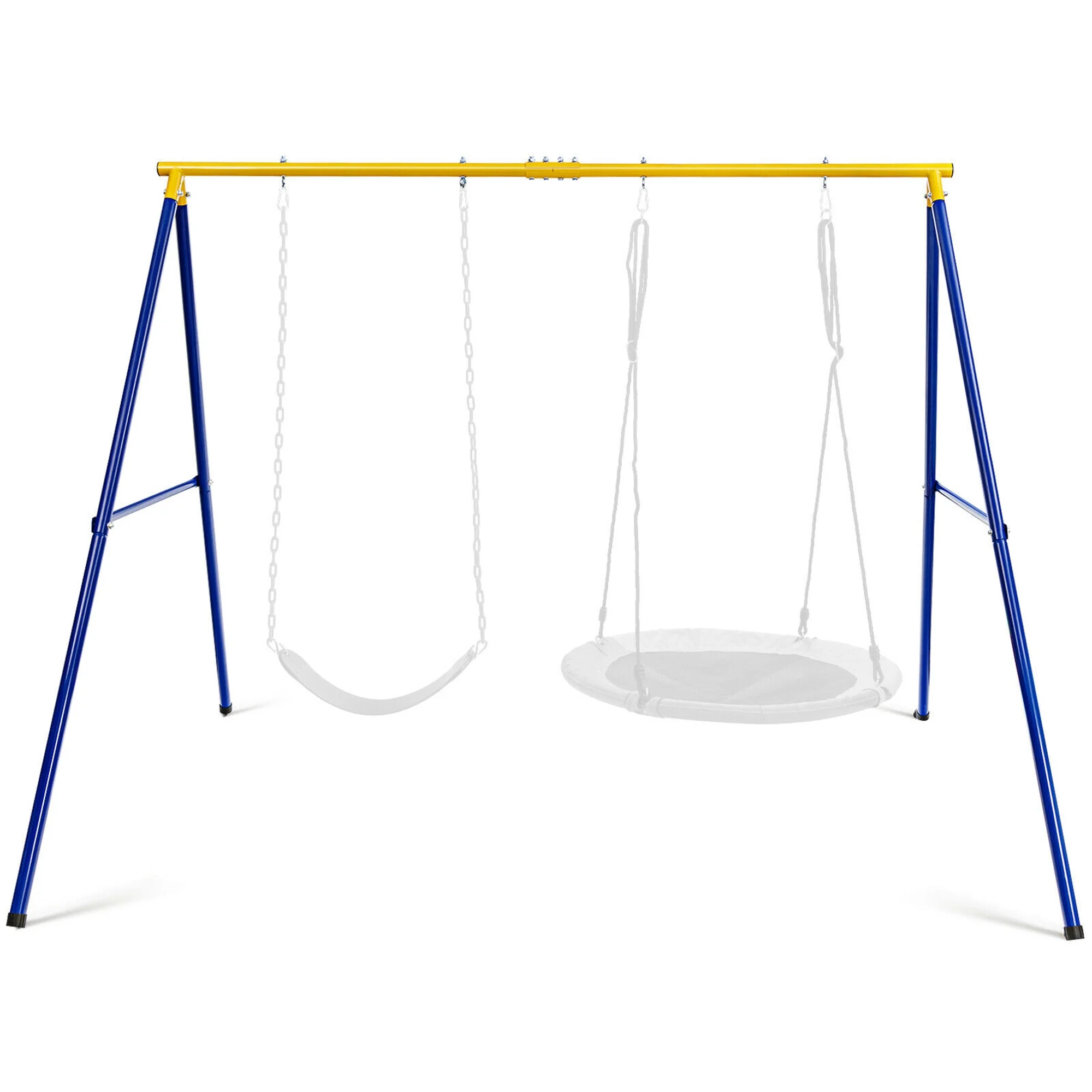 Gymax 660 LBS Heavy-Duty Metal Swing Frame Extra Large Swing Stand for Kids and Adults - Image 9