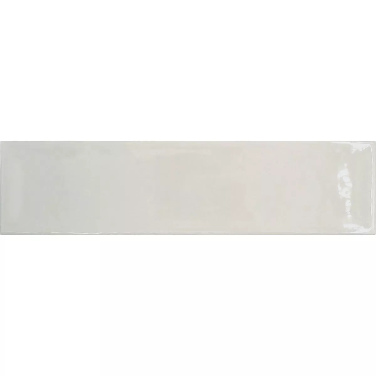 Emser Raku 3 In. x 12 In. Glossy White Ceramic Wall Tile with Hand Glazed Inverted Visual (6.29 Sq. Ft./Case)