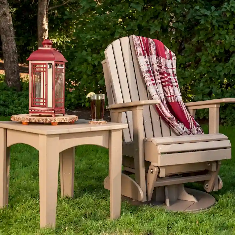 Poly Lumber Adirondack Swivel Glider Chair - 30W x 28D x 44H - Image 6 Poly Lumber Adirondack Swivel Glider Chair - 30W x 28D x 44H - Image 6