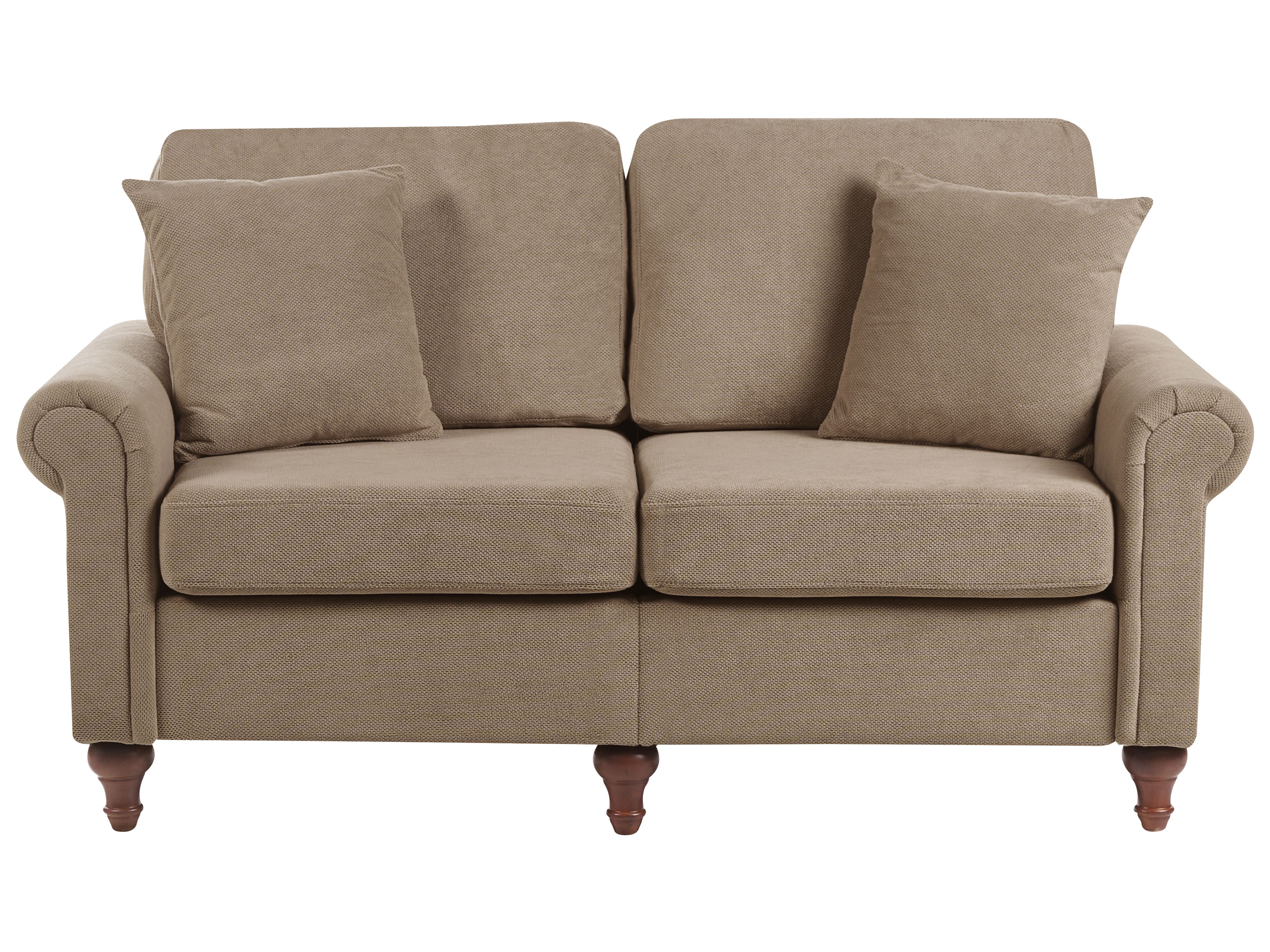 Sofa 2 Seater GINNERUP Fabric Brown