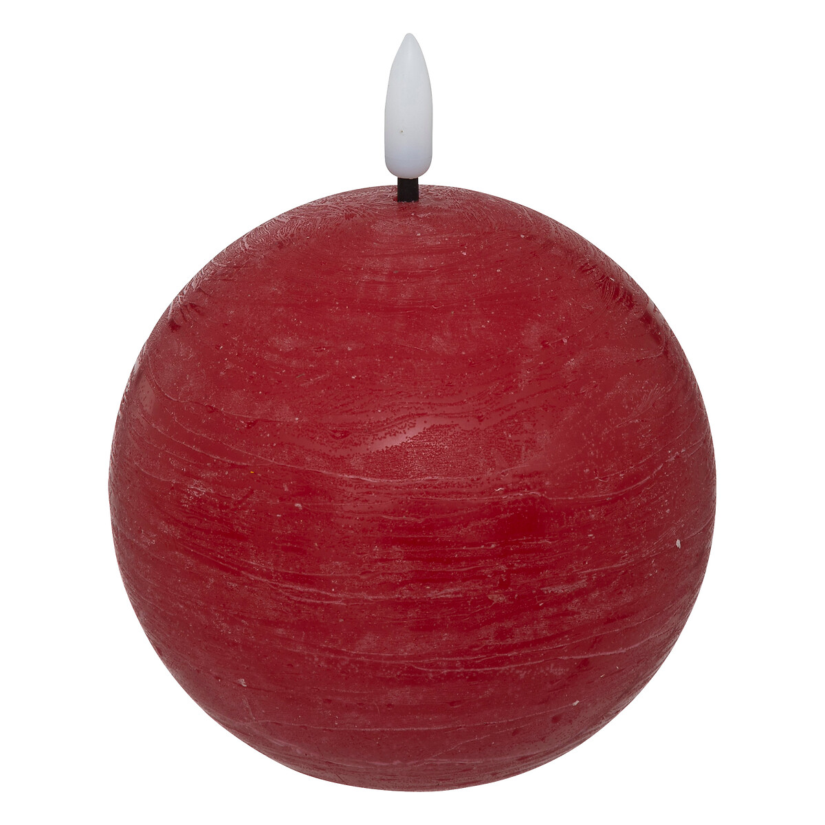 "Molia" LED ball candle Red, D.10 cm