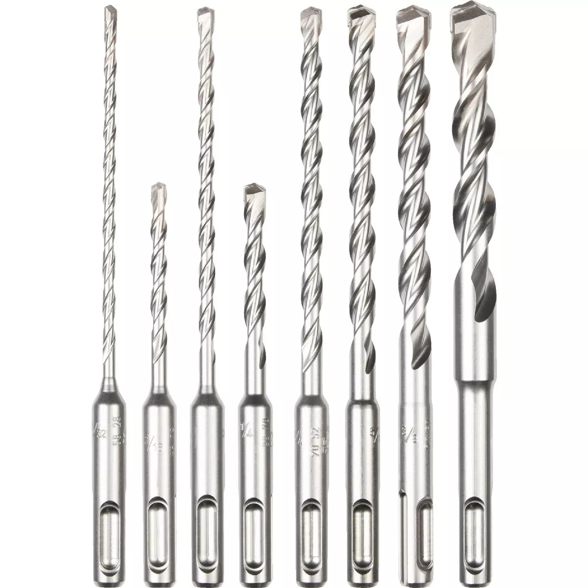 Milwaukee 8-Piece SDS Plus M/2 2-Cutter Drill Bit Kit