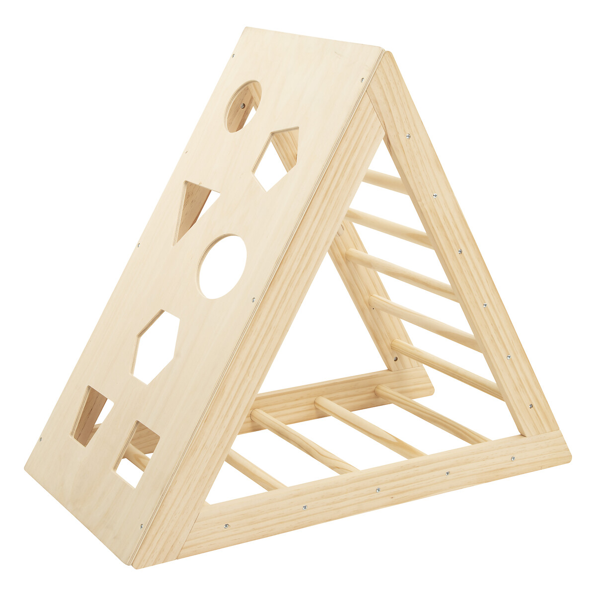 Kids climbing triangle Pine, 78x43.5 cm