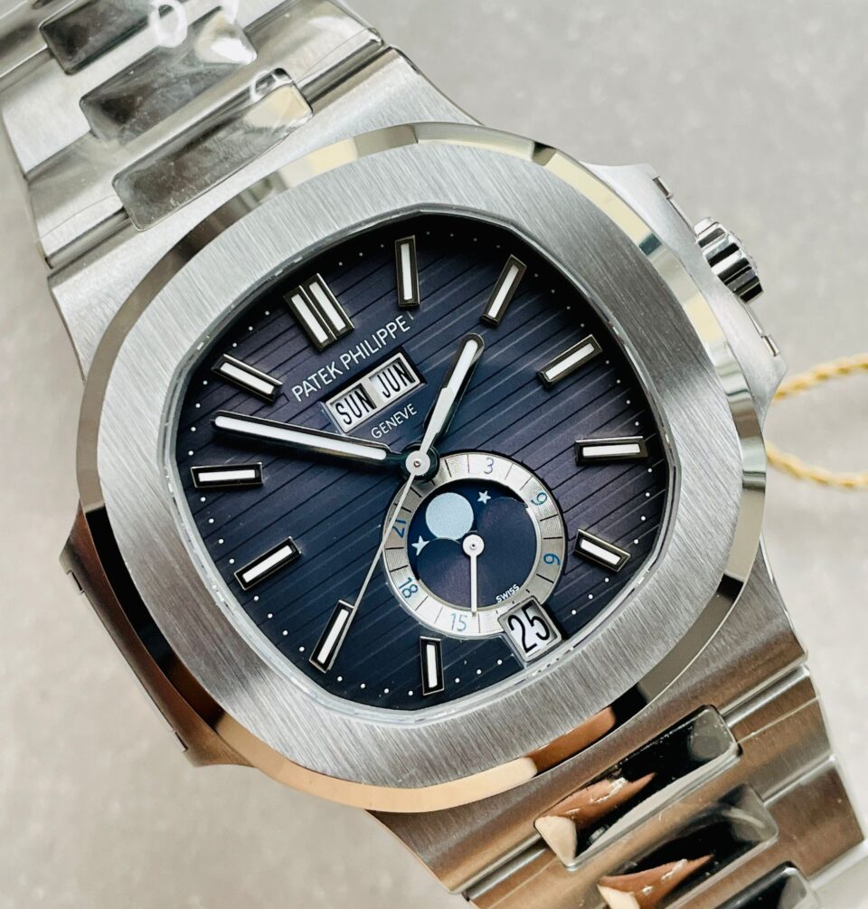 Replica PATEK PHILIPPENautilus 5726 Full Function Moonphase PPF 1:1 Best Blue Dial A324 - Top club