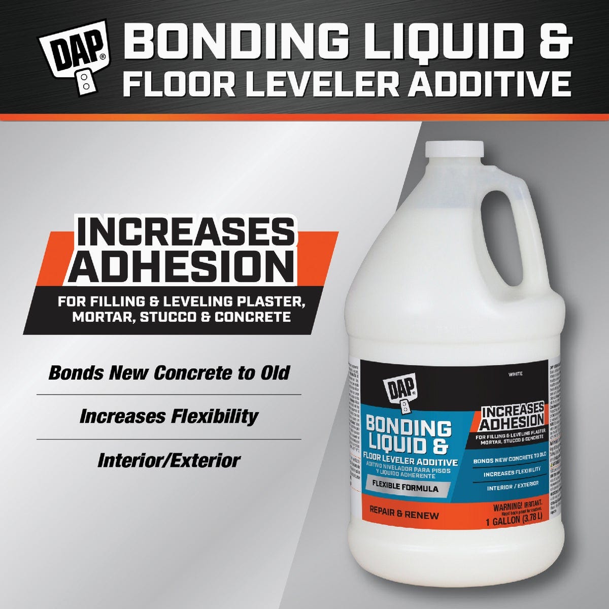 Dap 1 Gal. Bonding Liquid & Floor Leveler Additive, White