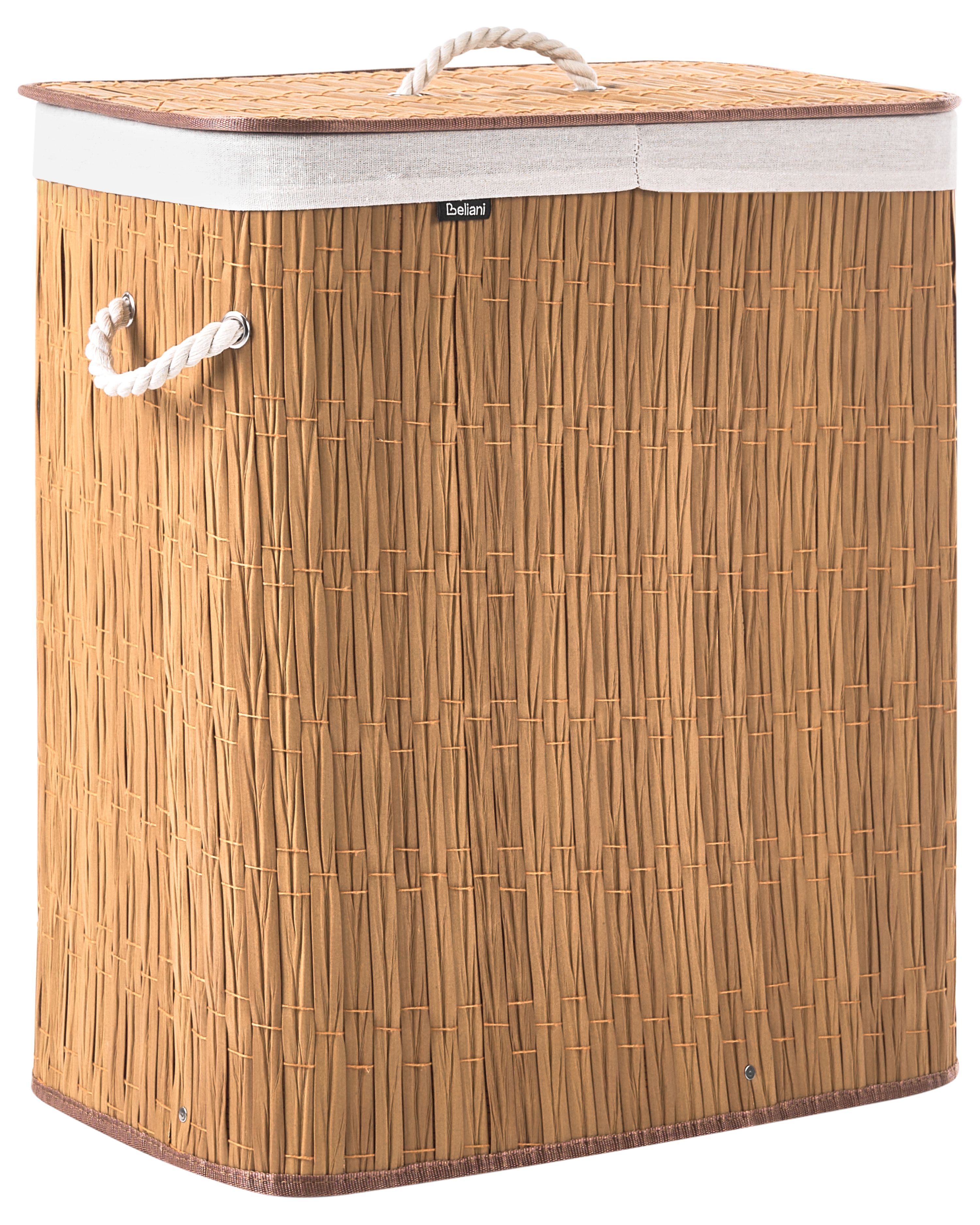 Laundry Basket ARRAIAS Fabric Brown 100 L