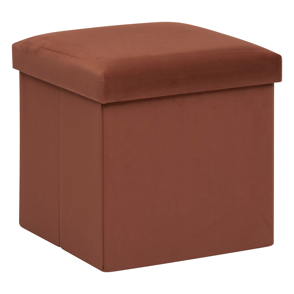 "Tess" Folding footstool Velvet, Amber