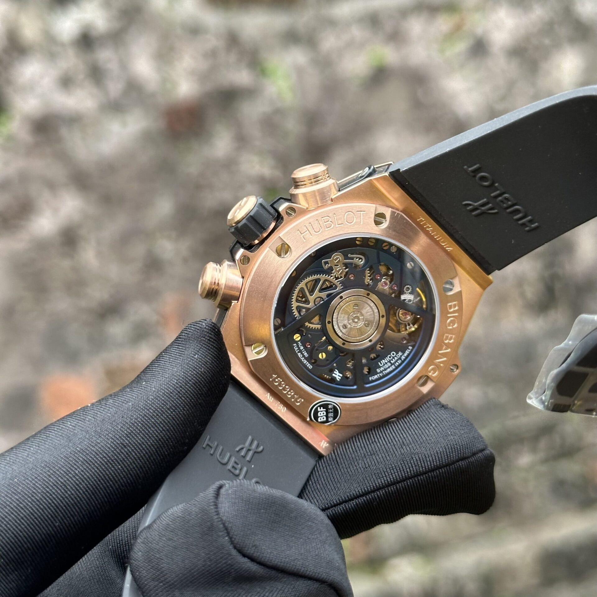 Hublot Replica Watch Big Bang Unico King Gold Blue Ceramic Benzel 44mm - Top club