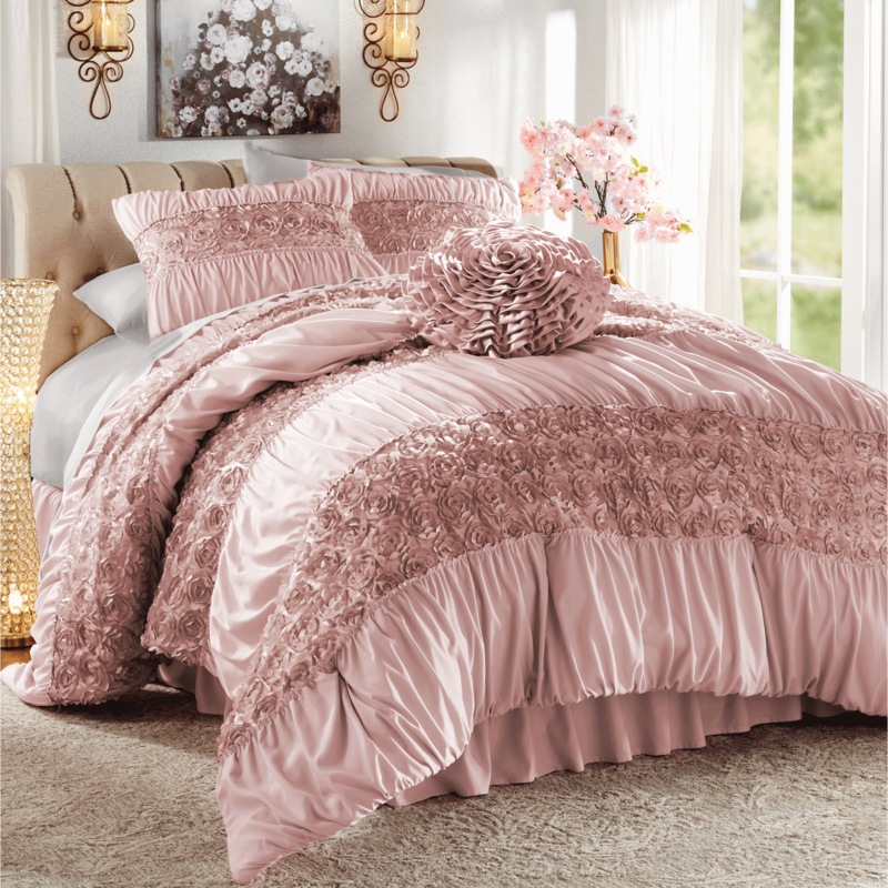 Tatiana 4-Piece Comforter Set and Accent Pillow - MIDNIGHT VELVET CATALOG