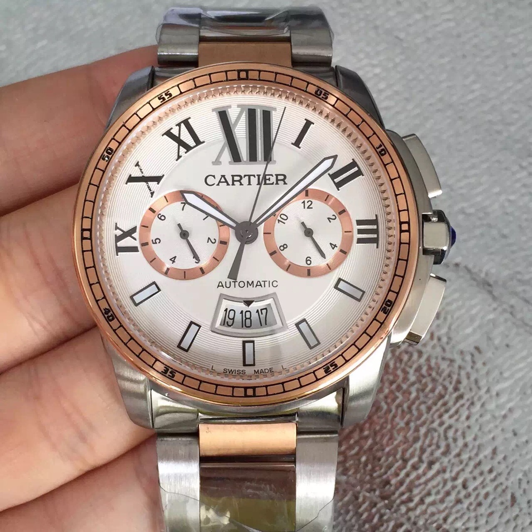 Cartier Calibre Chronograph Men's Watch(1:1 replica) - Top club