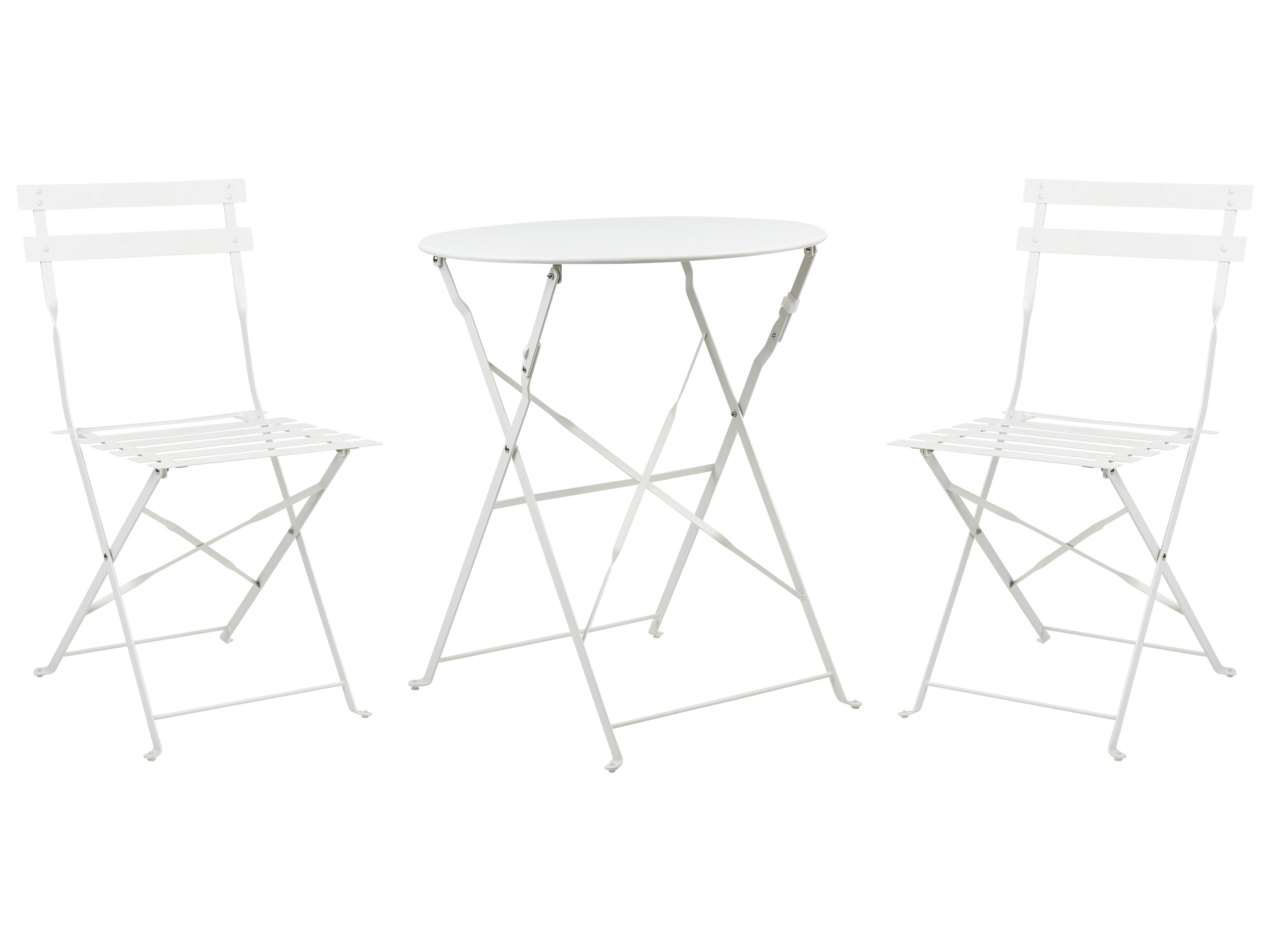 Bistro Set Folding FIORI Metal White