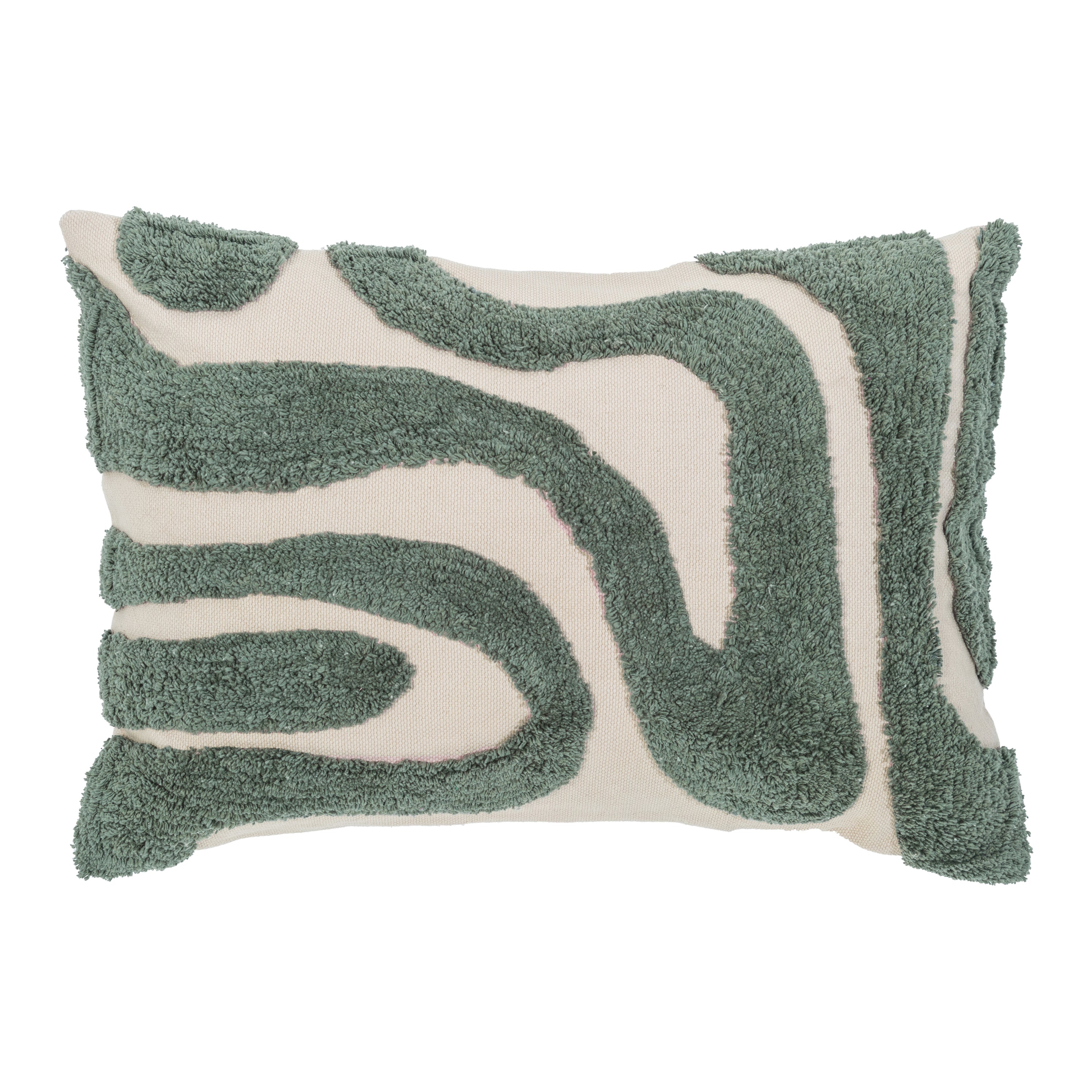 Blokker Wave Sierkussen 40 x 60 cm - Groen