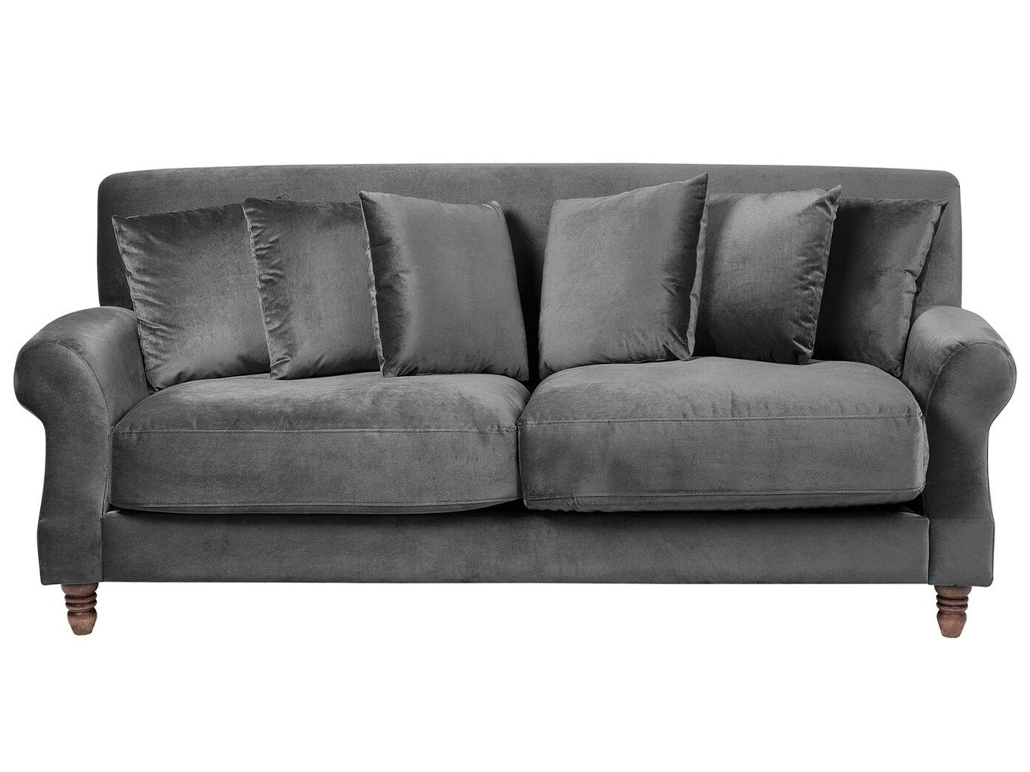 Sofa 2 Seater EIKE Velvet Grey