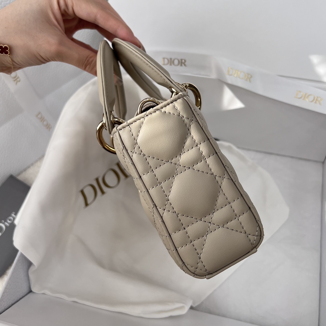 Dior Medium Lady D-Joy Bag Light Brown For Women 8,7in/22cm1:1High-quality replica