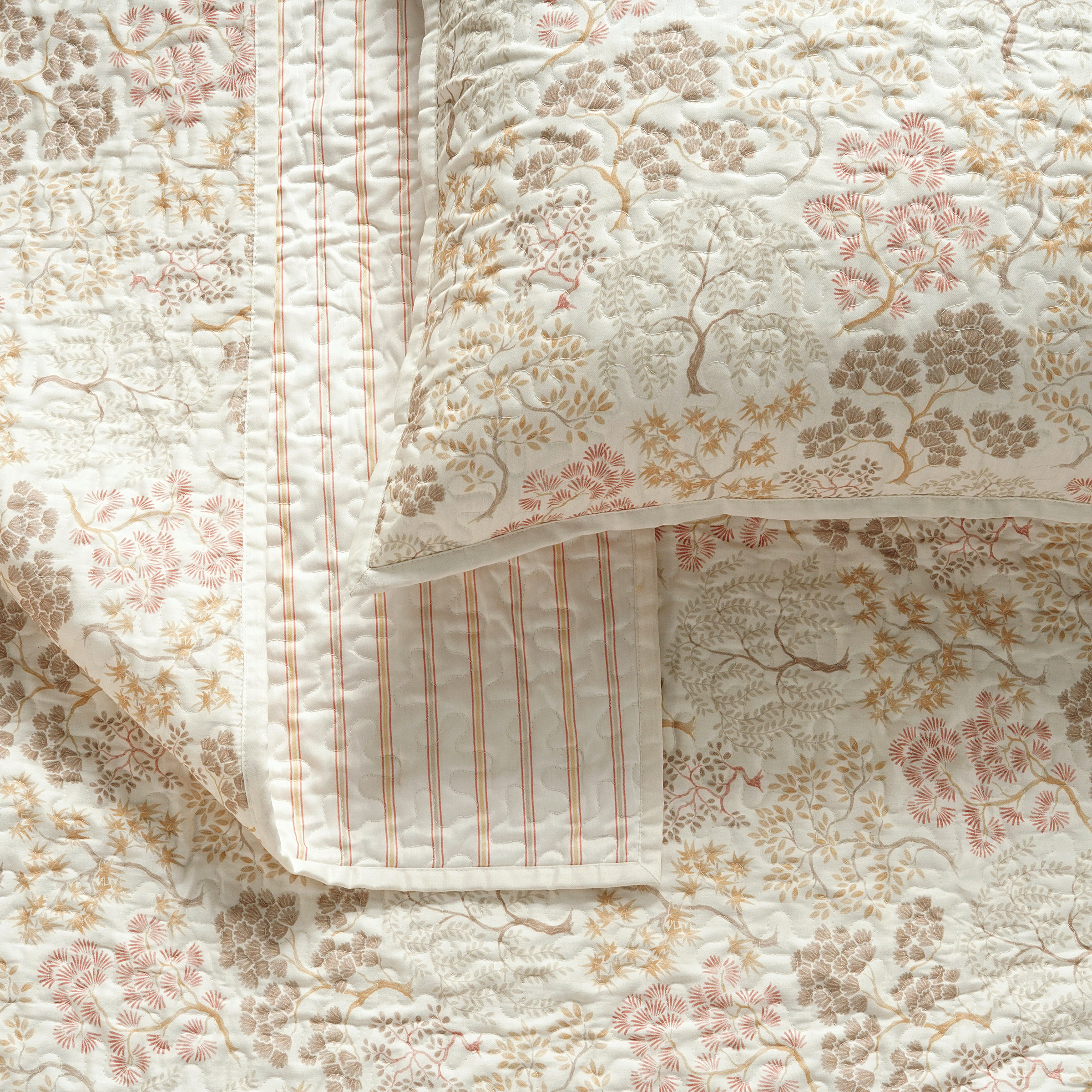 The Linen Closet Orchard Trees 3-piece Quilt Set