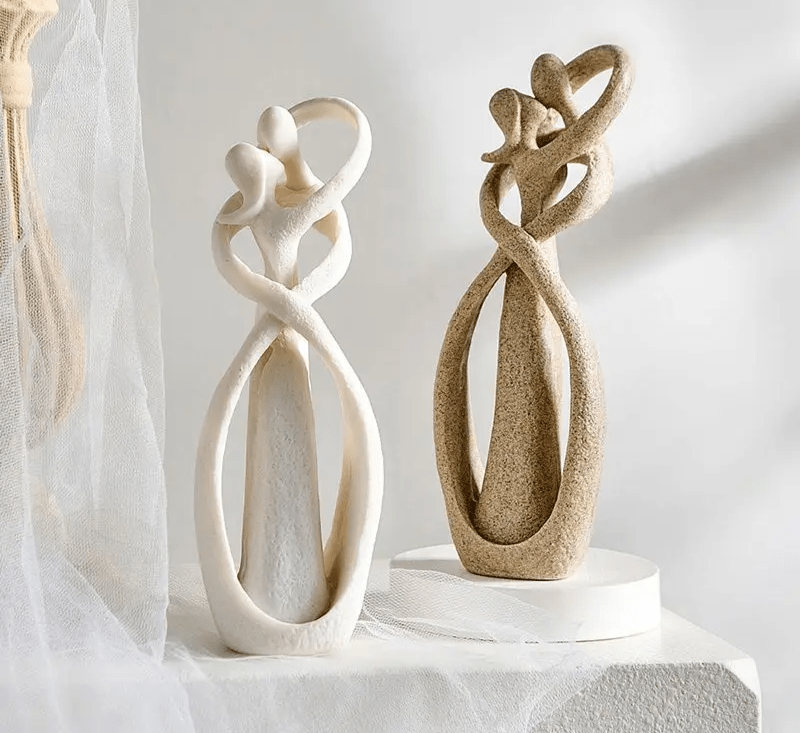 ZielsWens – Abstracte Liefdesdecoratie – Handgemaakt Cadeau vol Warmte en Emotie