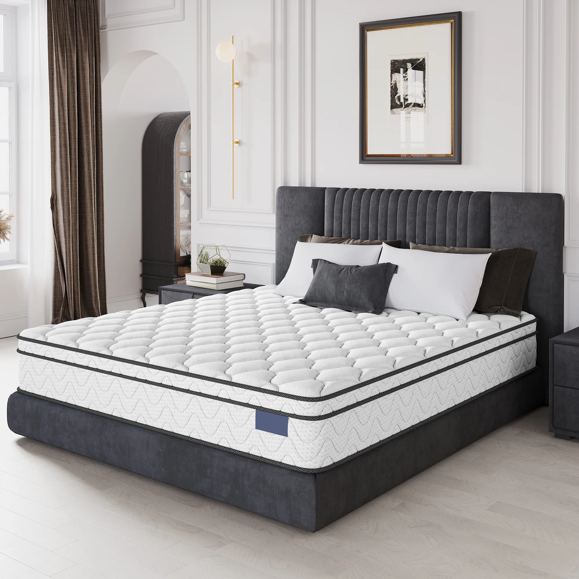 10 Inch Twin Mattress, CertiPUR-US Certified Memory Foam Hybrid Mattress in a Box, Medium Firm Bed Mattress for Kids, Teens & Adults, Neche Single Mattress with Pressure Relief & Support - Image 13