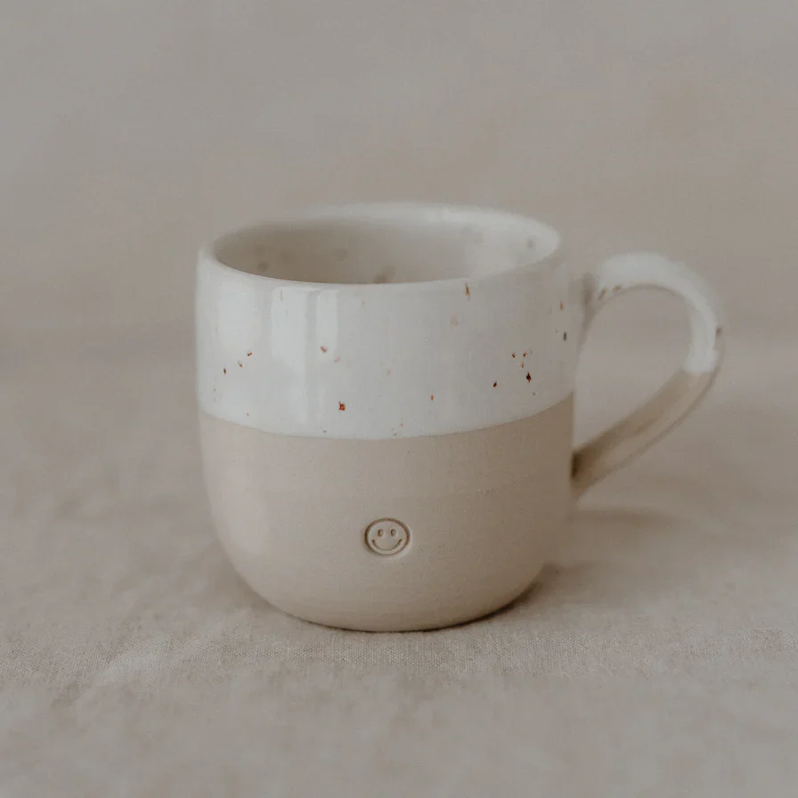 Eulenschnitt Cappuccino Tasse Smiley