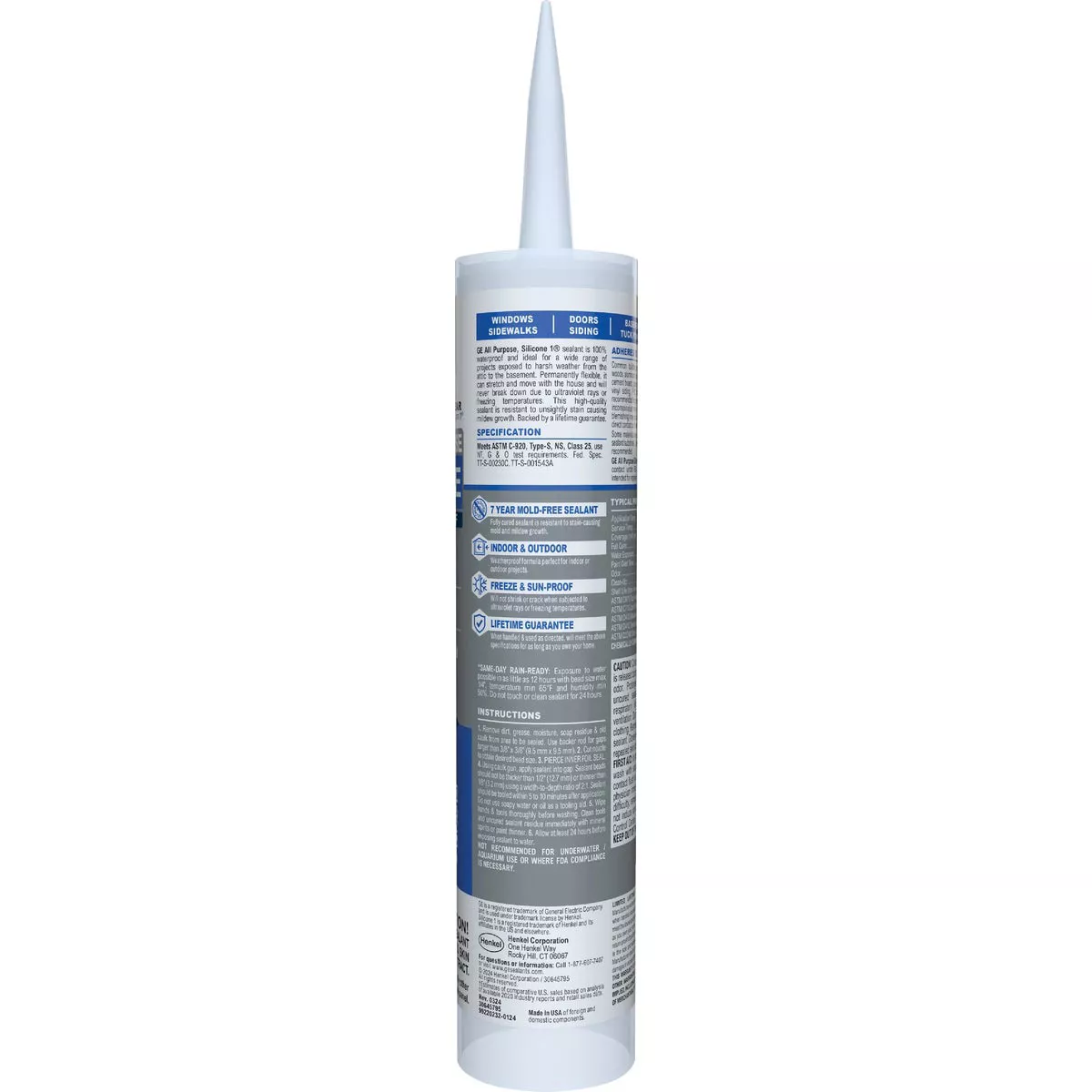 GE Window & Door All-Purpose Sealant, Clear, 10.1 Oz. Cartridge