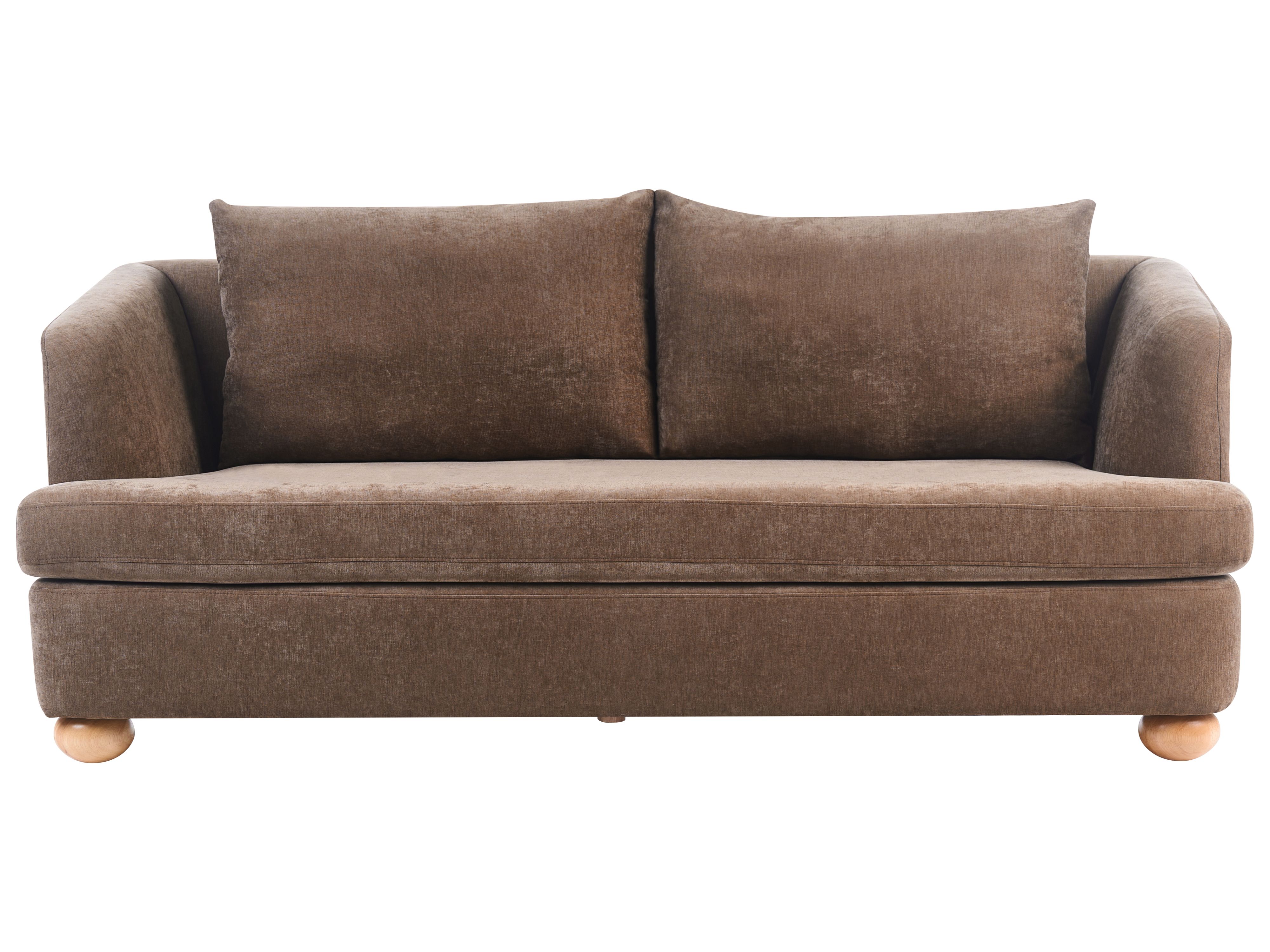 Sofa 3 Seater RATTVIK Chenille Brown