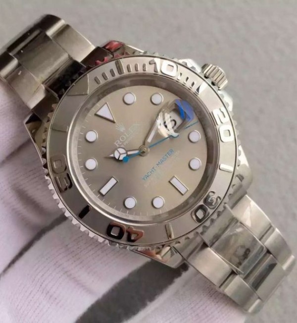 Replica Rolex Yacht-Master 116622 Noob Silver Dial SS Bracelet SA3135 - Elite Watch Atelier