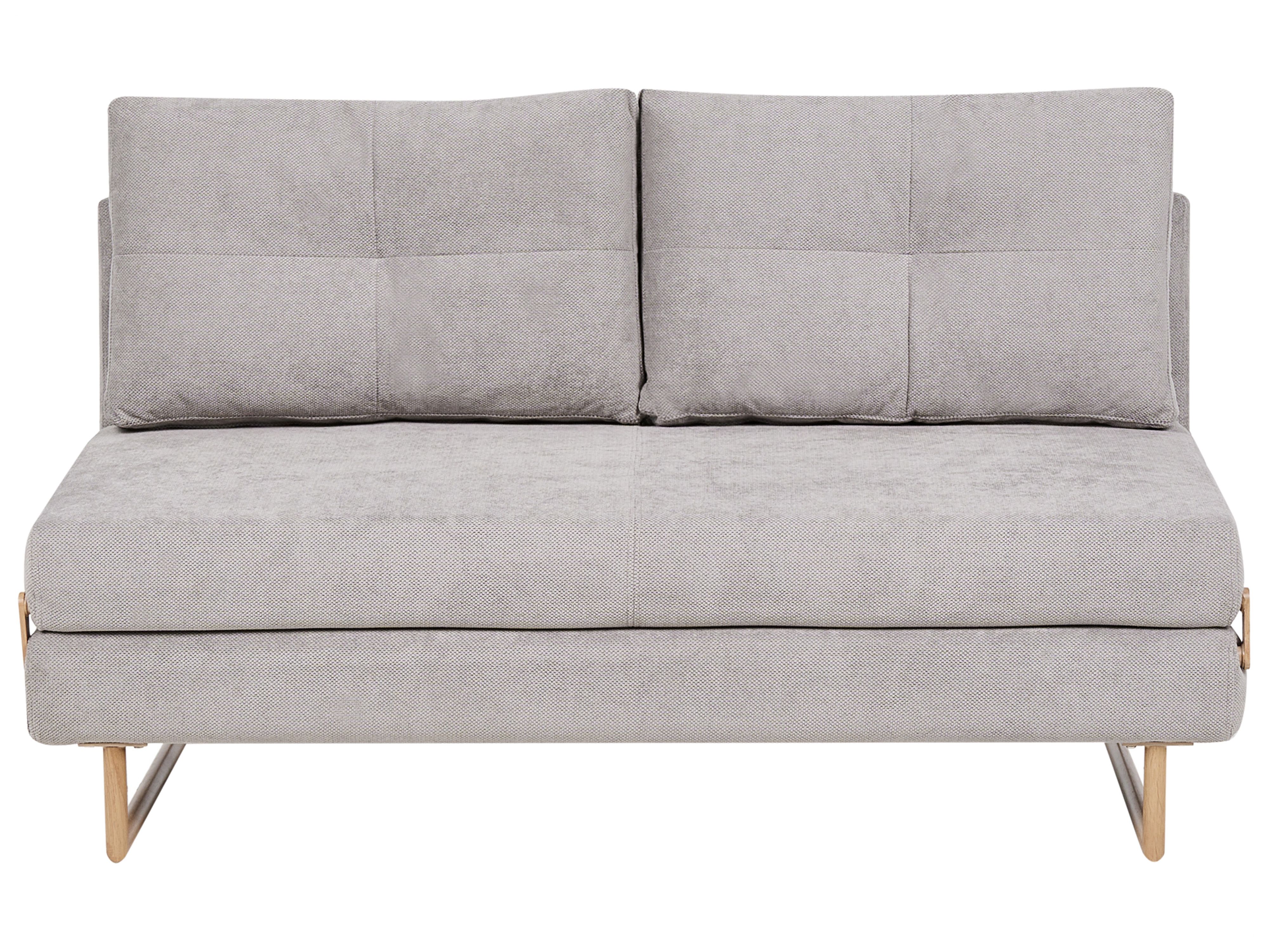 Sofa Bed 3 Seater JERSLEV Fabric Grey