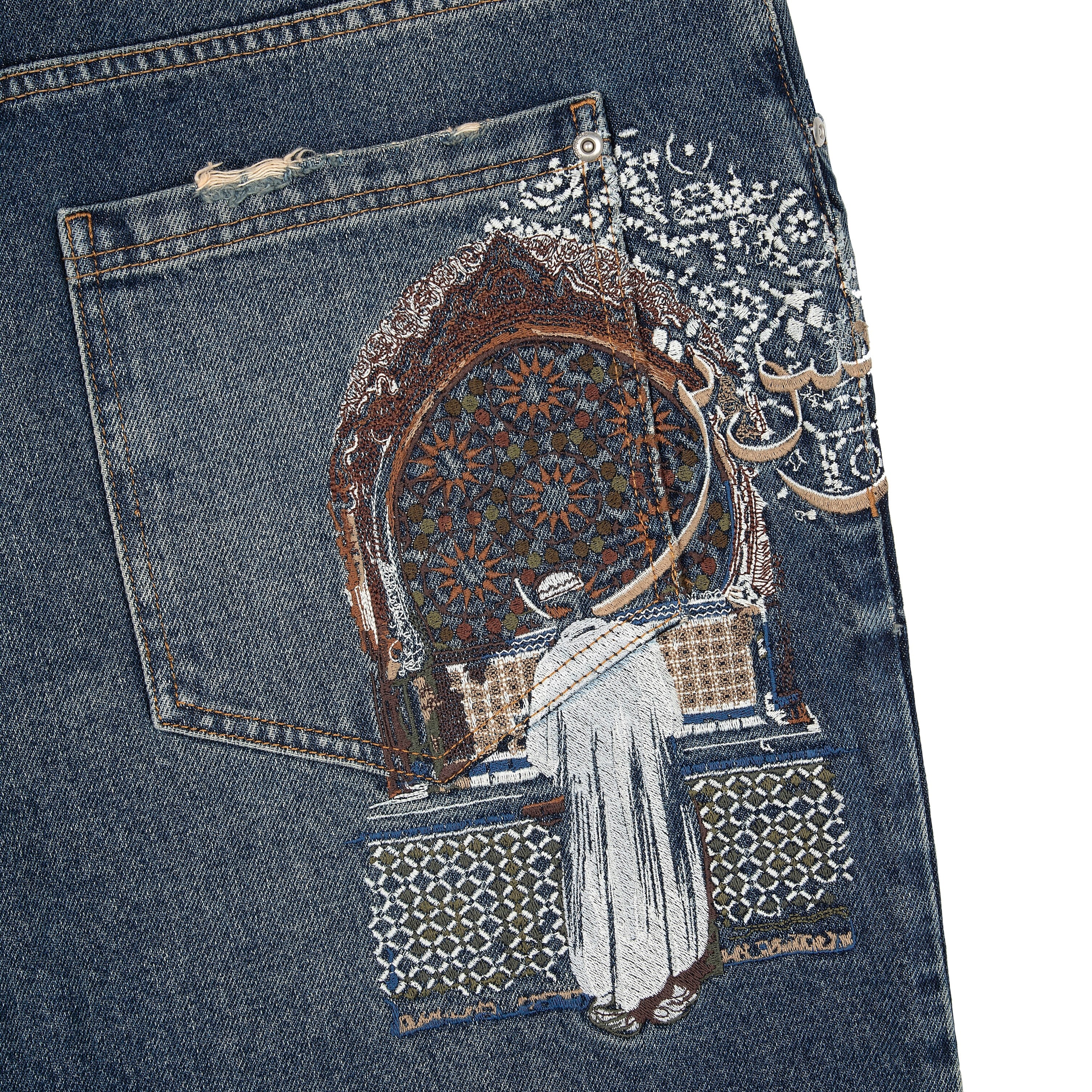 "aziza" dark indigo Denim