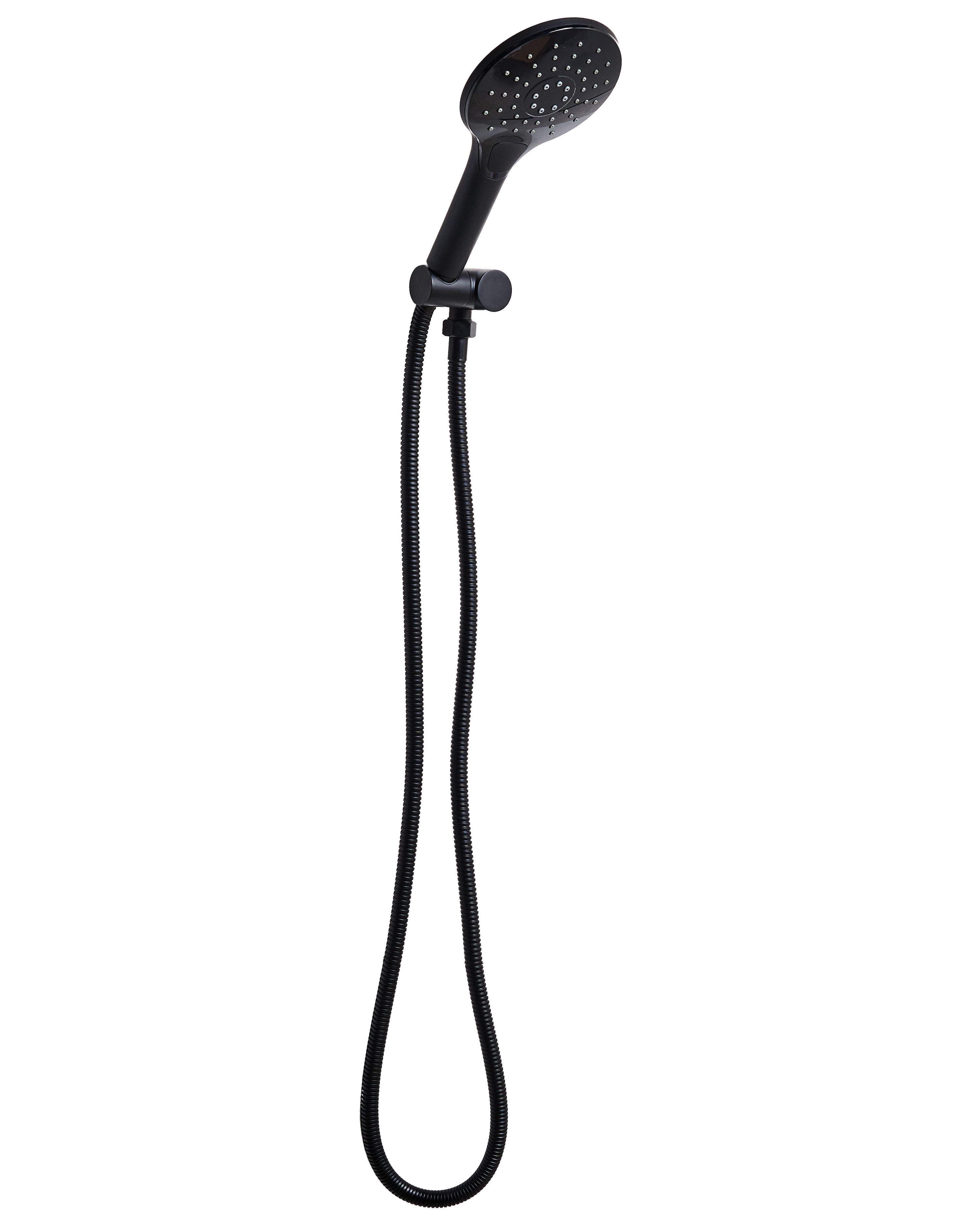 Shower Head and Hose Kit IQUIRA 4-function Black