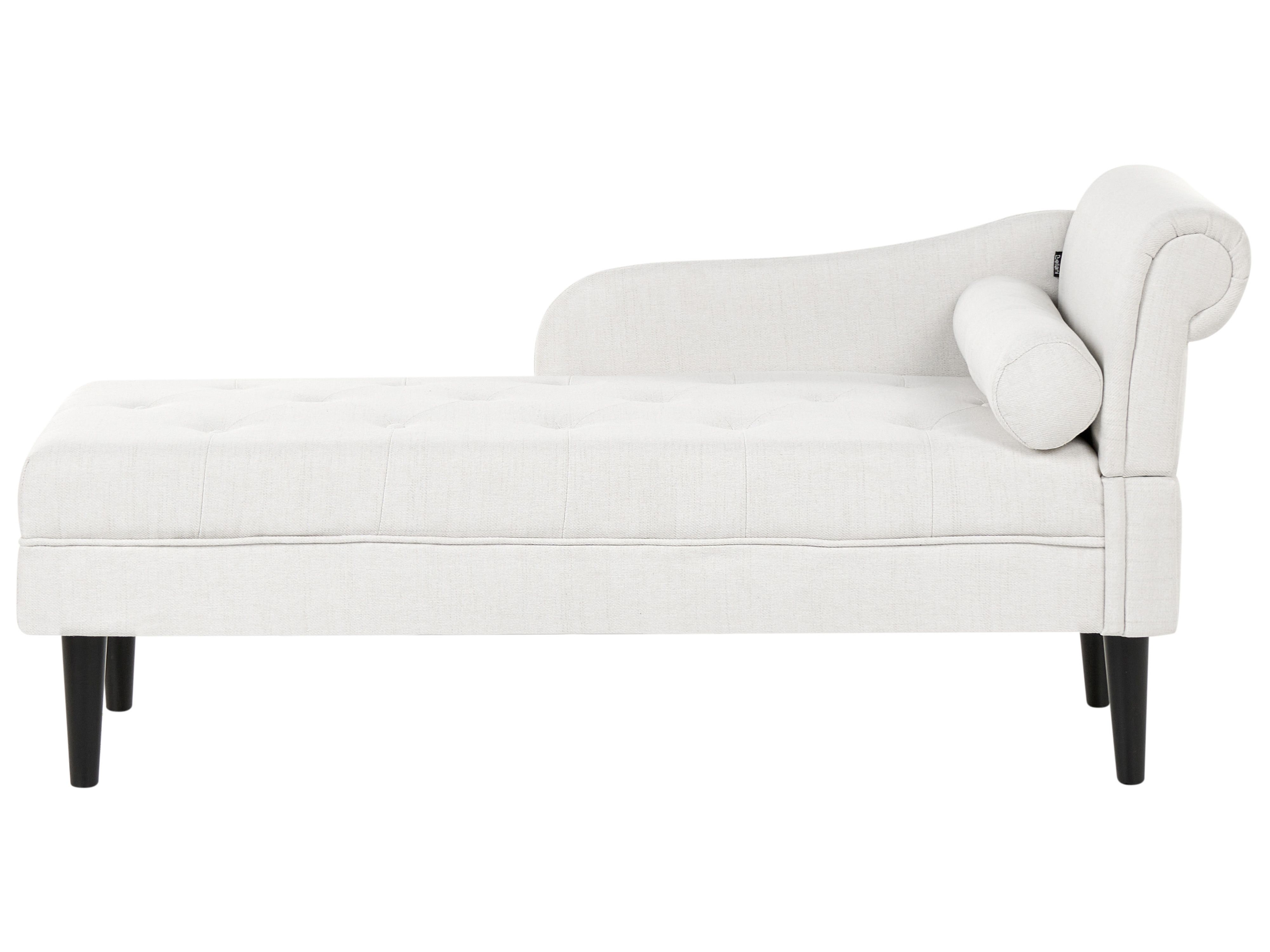 Right-Hand Chaise Lounge YVOIRE Fabric Off-White