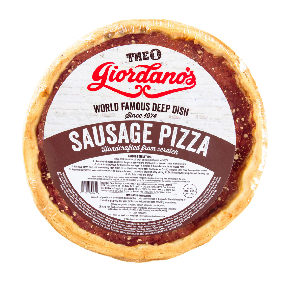 Giordano's Chicago Frozen 10' Deep Dish Stuffed Pizza, 3-pack - Image 5