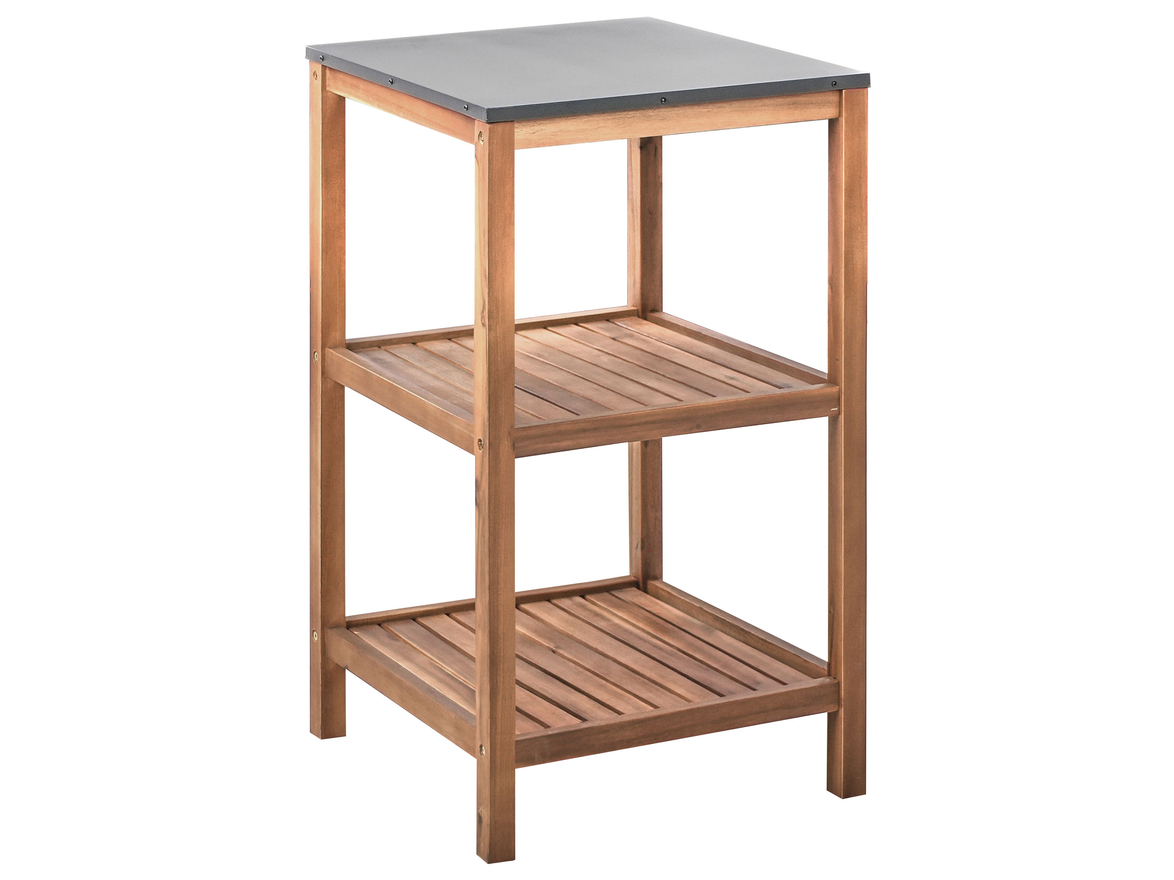 Outdoor Kitchen Island BRUCOLI Acacia Wood Brown