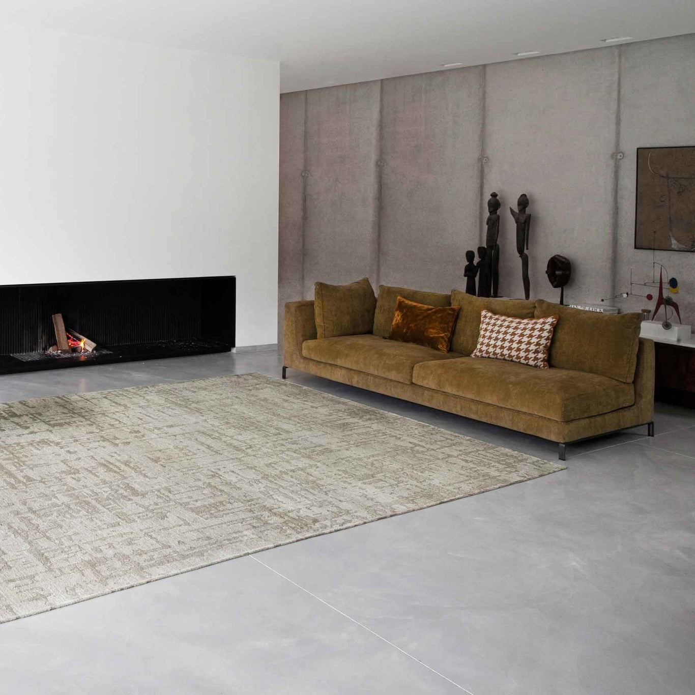 Louis de Poortere Structures Vloerkleed 280 x 390 cm - Dry Beige