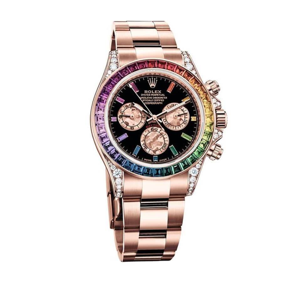 Rolex Daytona Cosmograph 116519 Rainbow   Black Dial Replica - Elite Watch Atelier