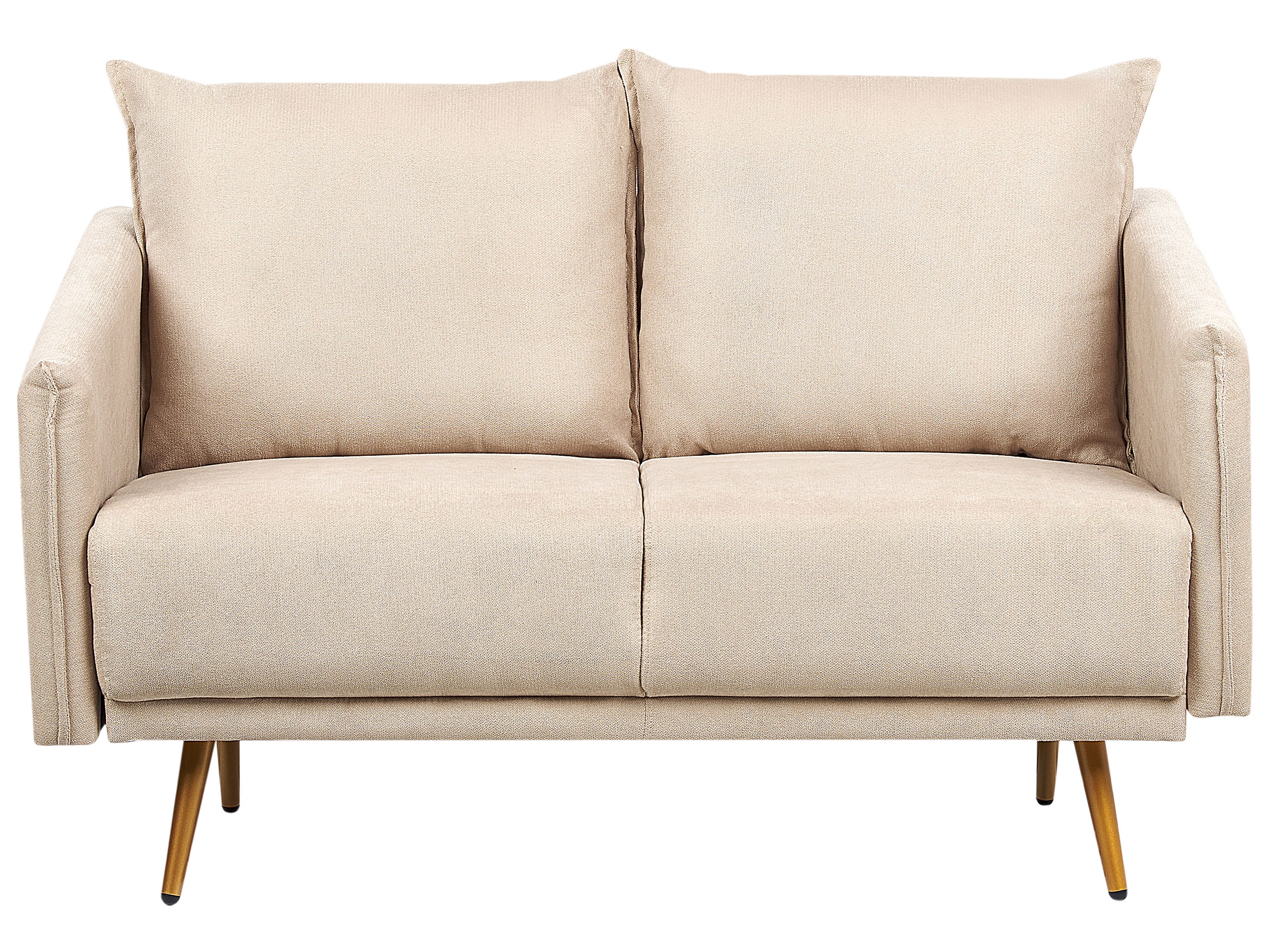 Sofa 2 Seater MAURA Velvet Beige