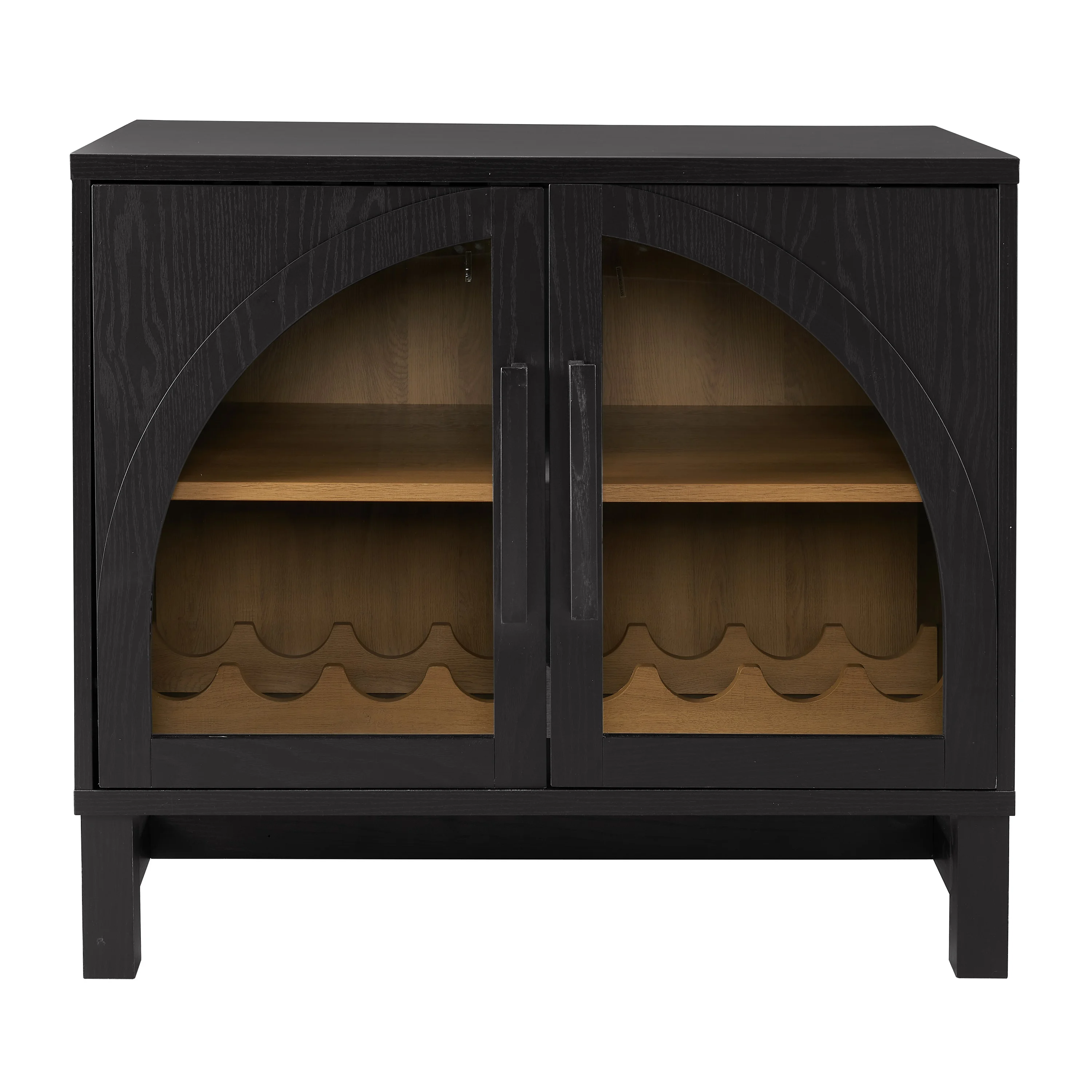 Better Homes & Gardens Juliet Arch Door Kitchen Console, Black Finish - Image 5