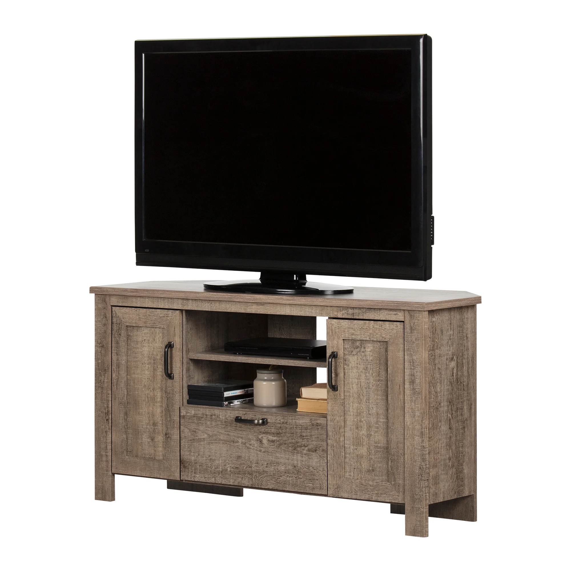 South Shore Lionel Corner TV Stand, Multiple Finishes